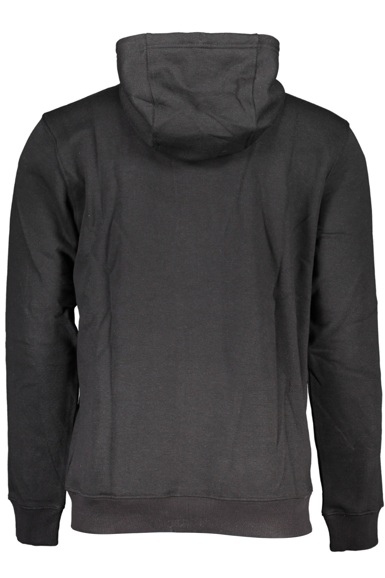 Men's black zipless sweatshirt