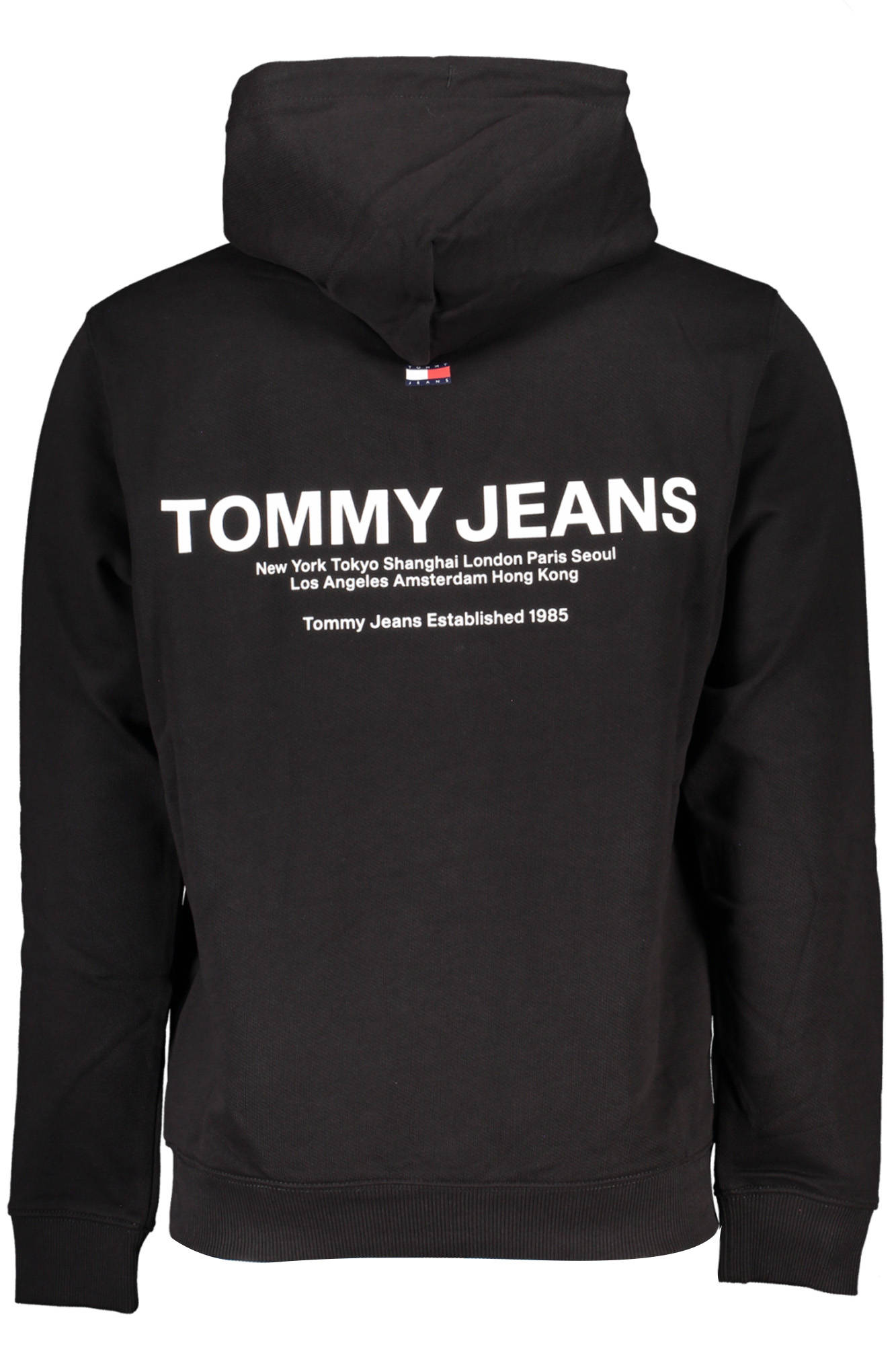 Men's black zipless sweatshirt