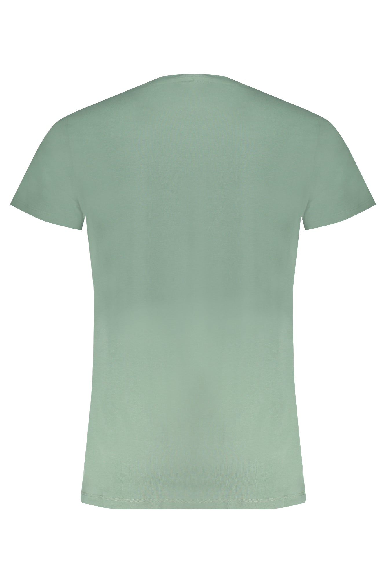 Green men's short sleeved t-shirt