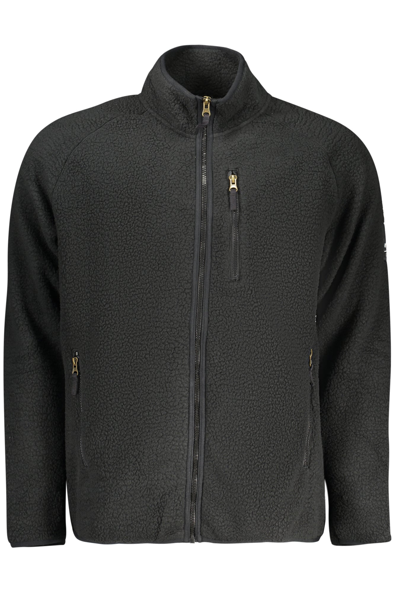 U.S. GRAND US GRAND MEN'S WHITE ZIP-UP SWEATSHIRT - Nero