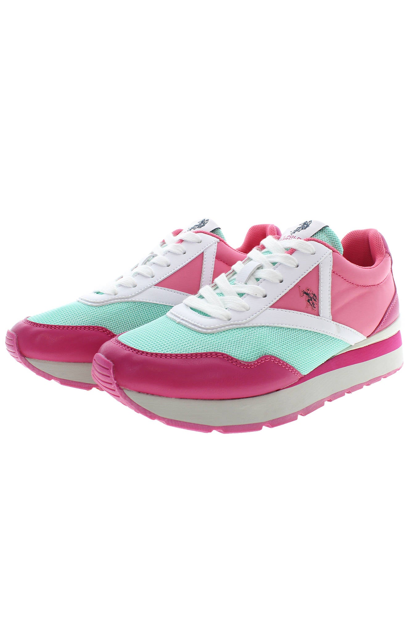 Pink women's sport shoes