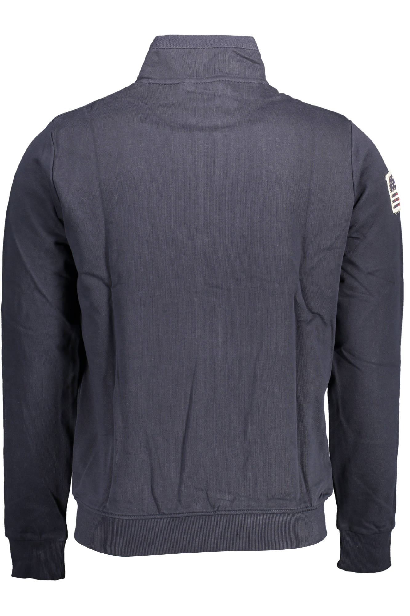 Sweatshirt with zip blue man