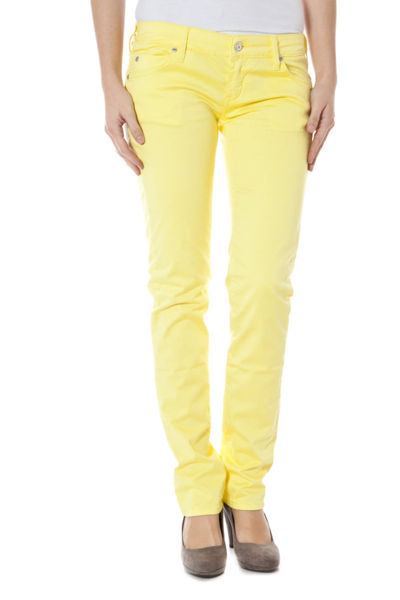 ZUELEMENTS Trousers Yellow - Z170108057964U-MICRO-ALBERTINE