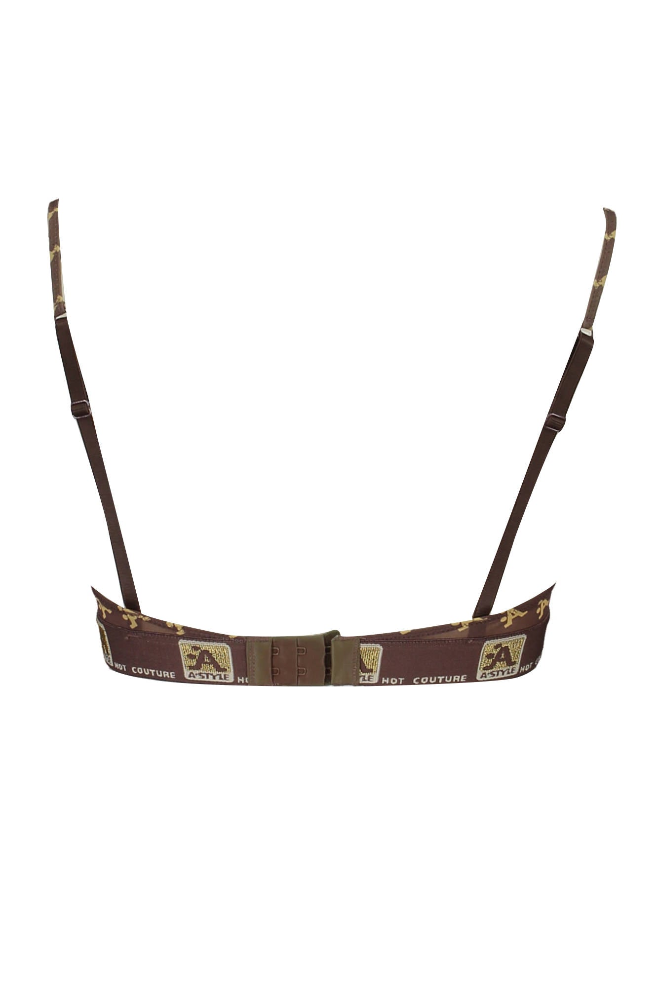 Women's brown push-up bra