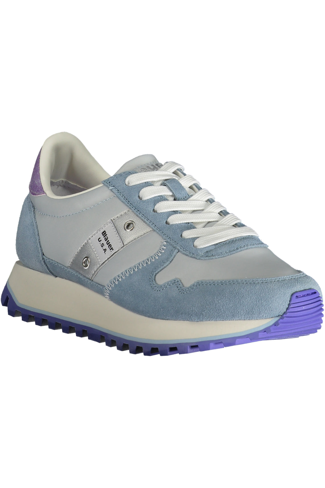 Blue sports shoes for women