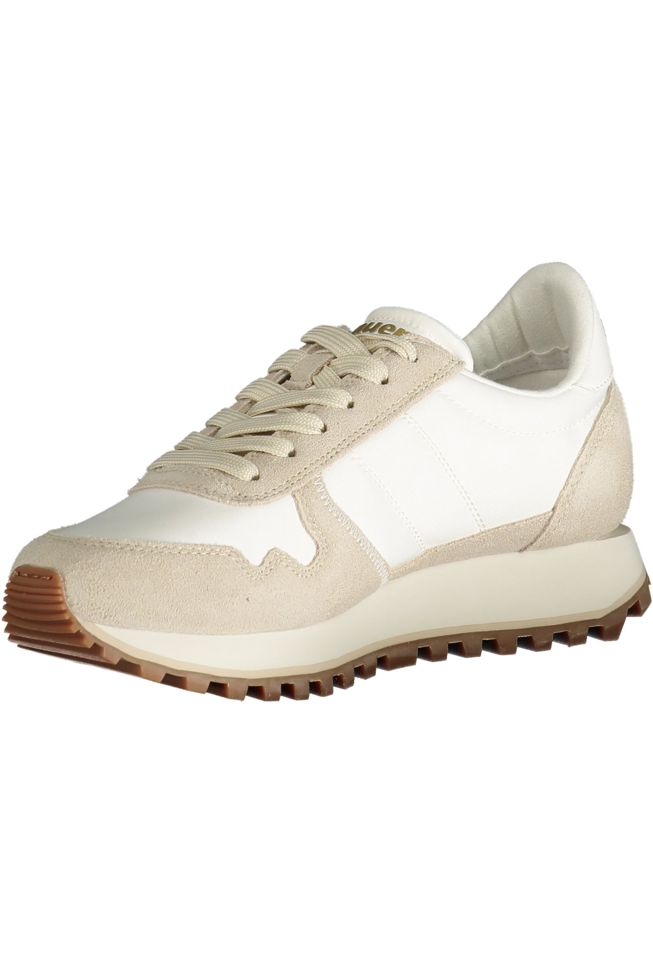 Beige women's sports shoes