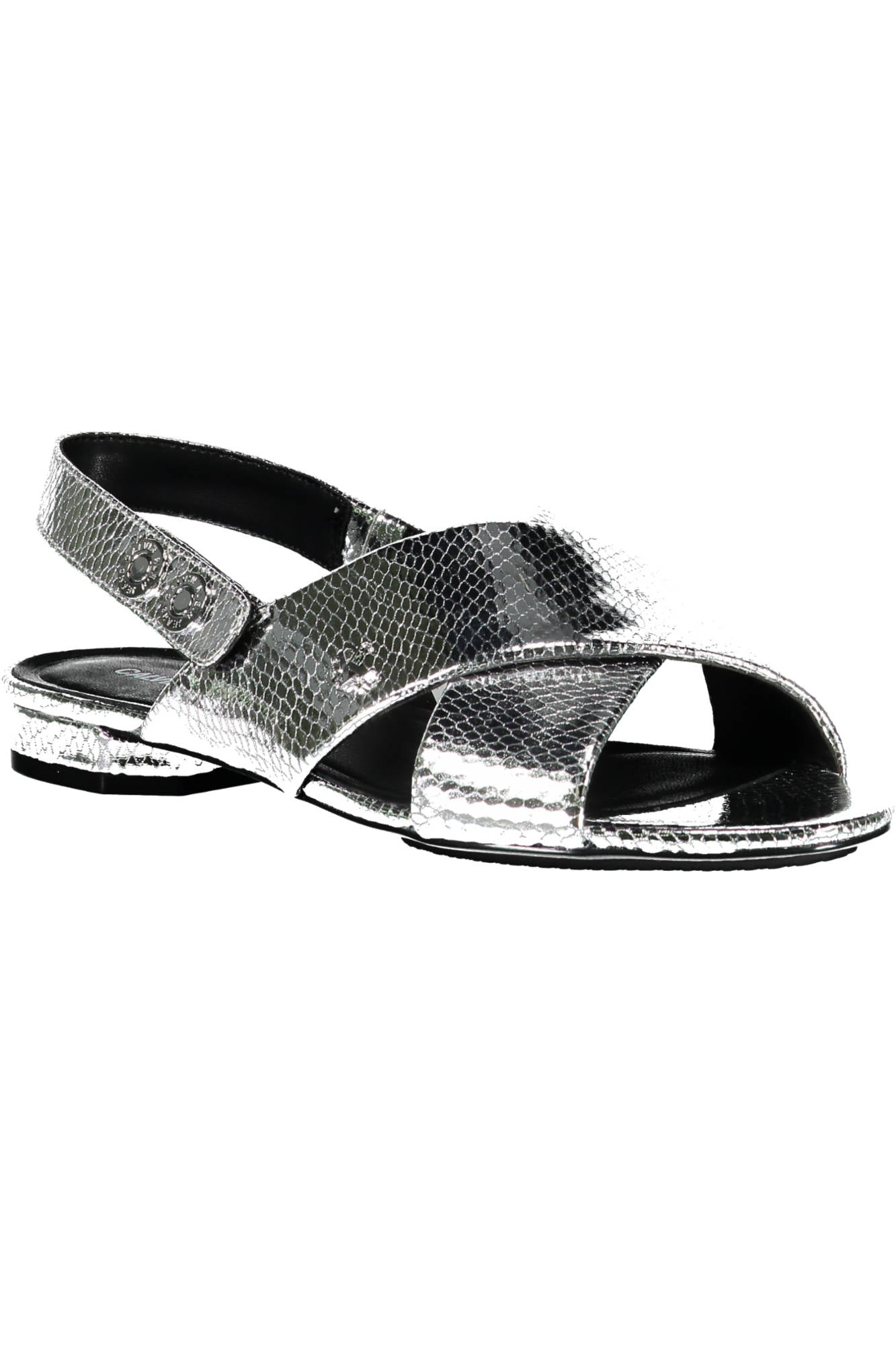Silver woman sandal shoes