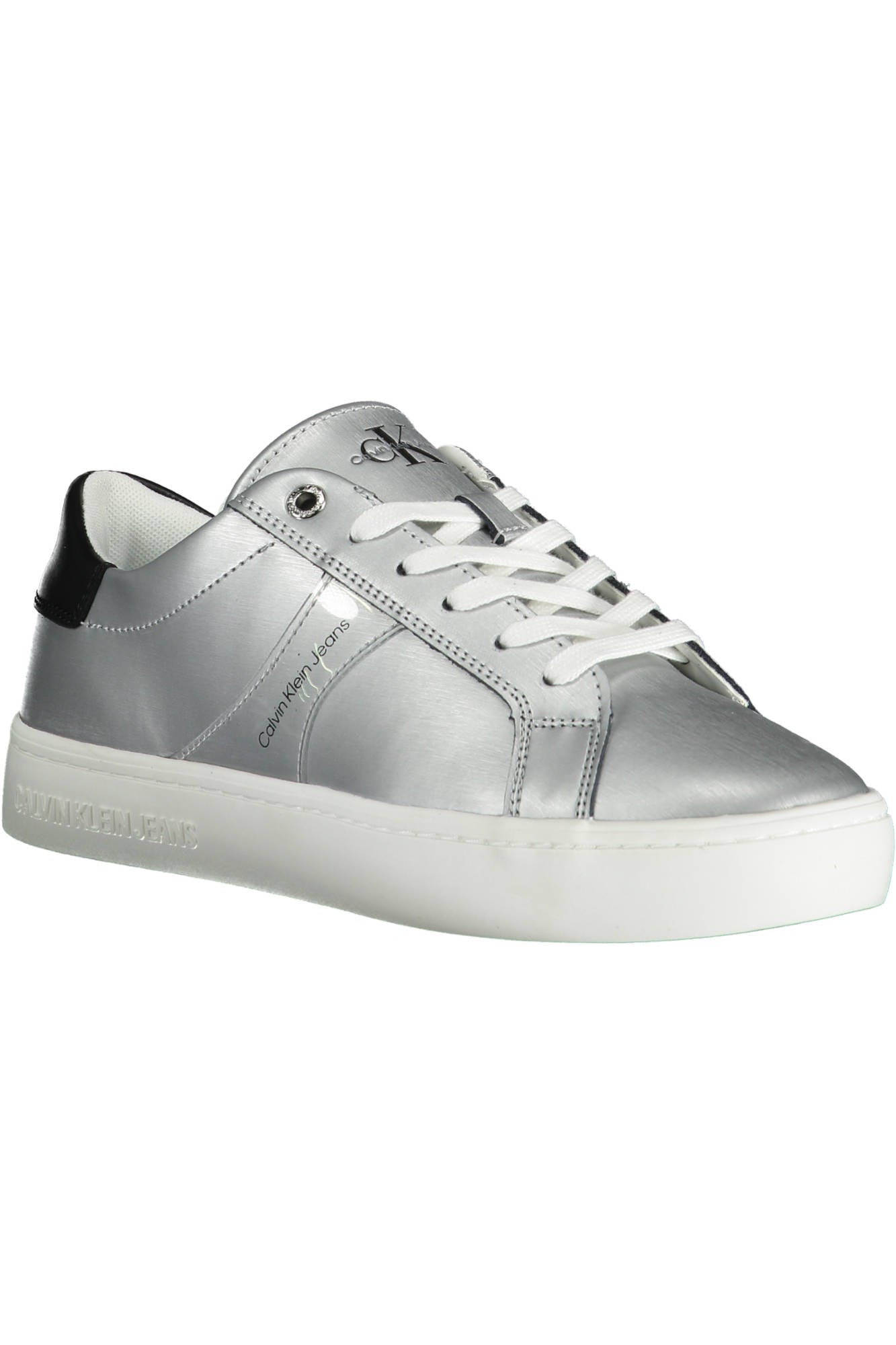 Women's silver sports shoes