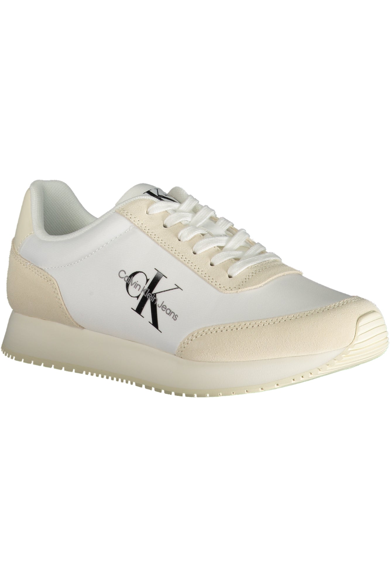 Beige women's sports shoes