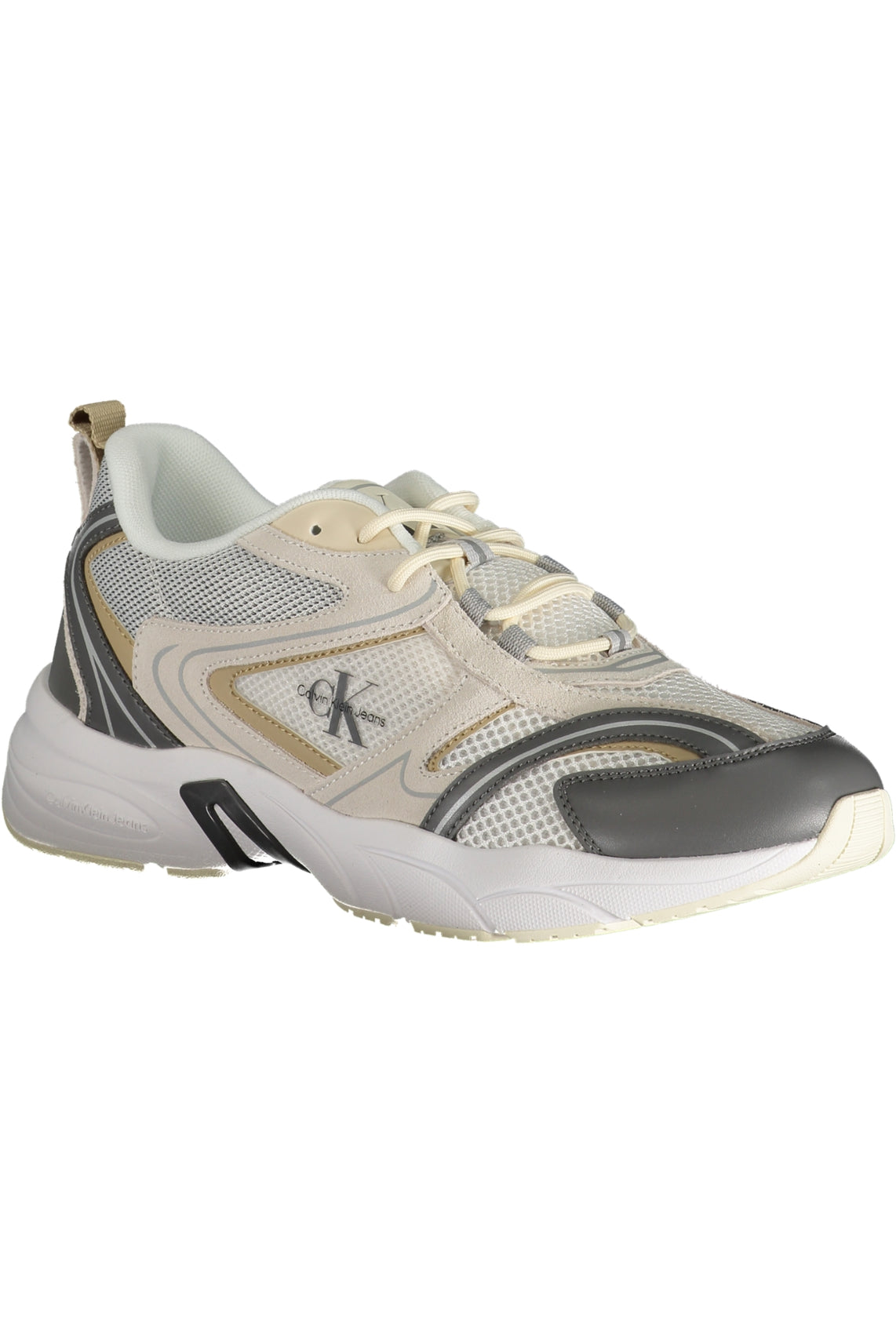 Beige men's sports shoes