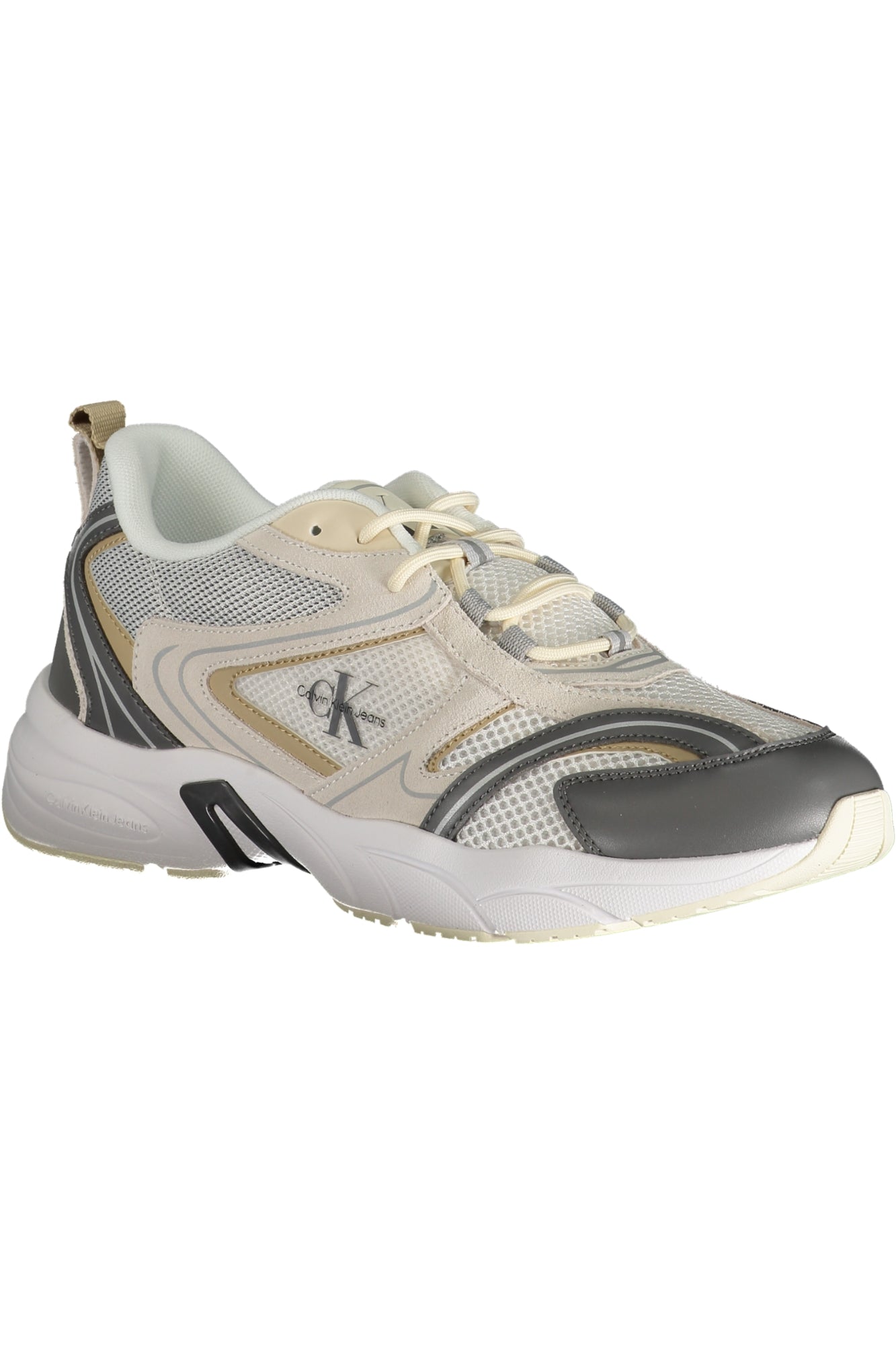 Beige men's sports shoes