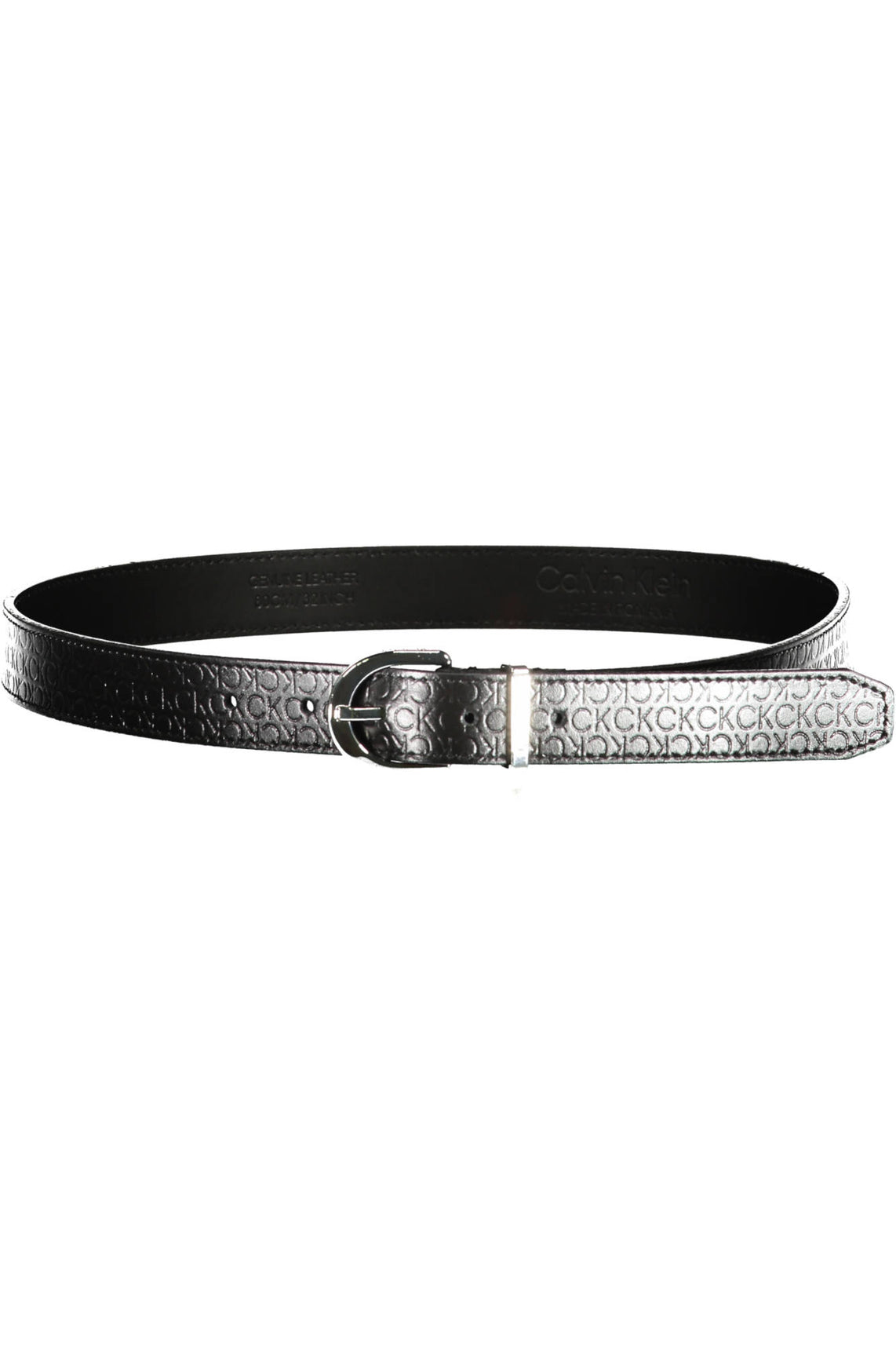 Women's leather belt black