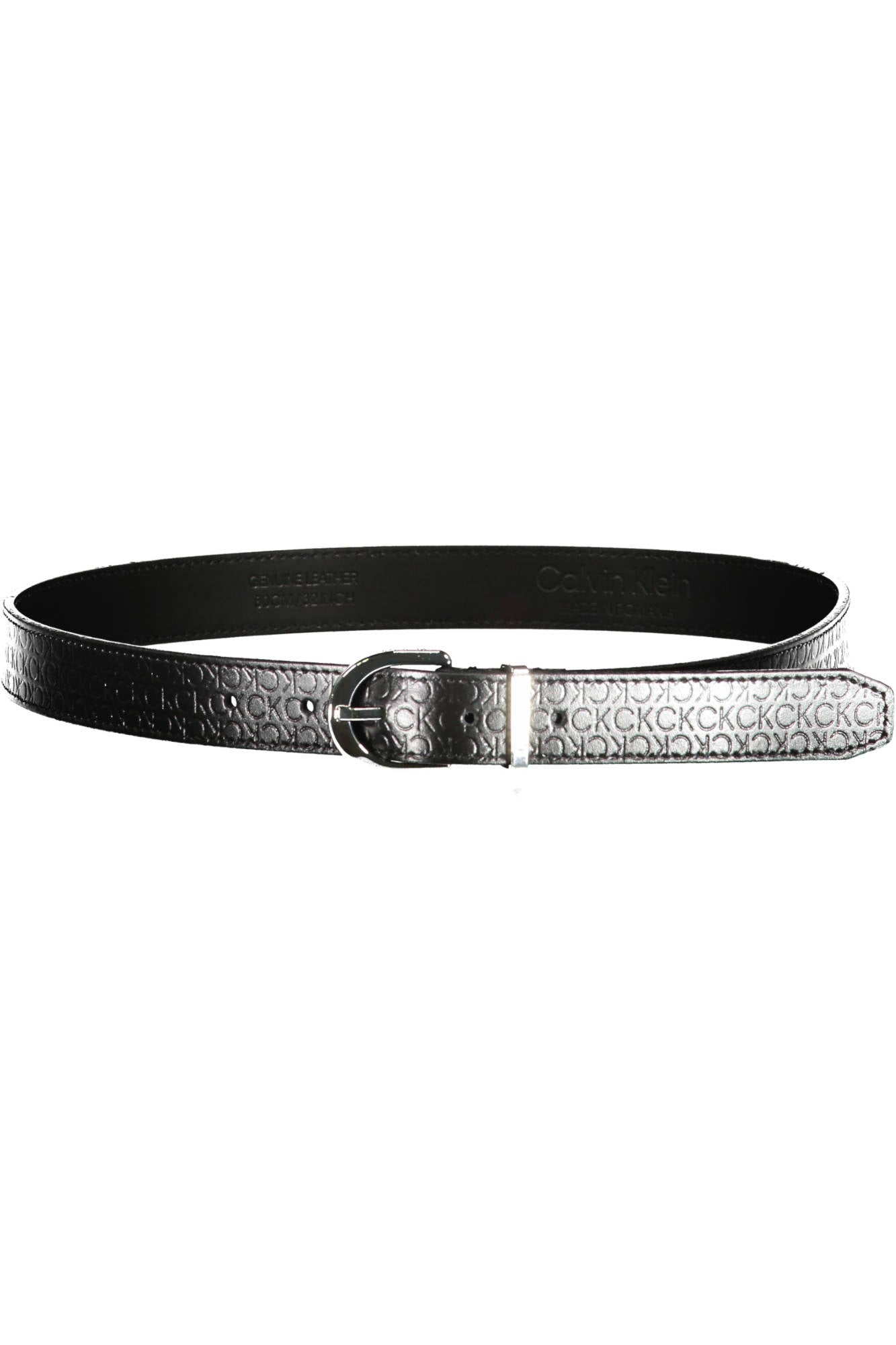 Women's leather belt black