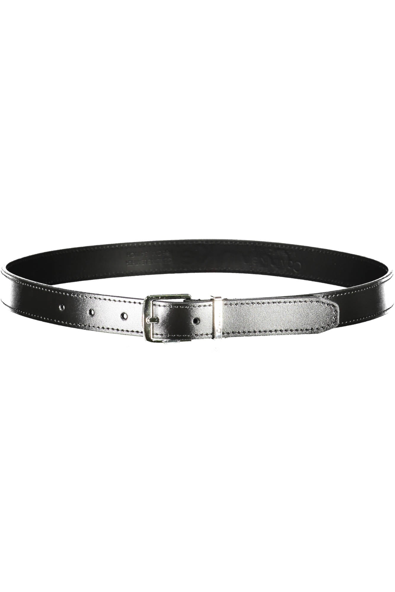 Women's leather belt black