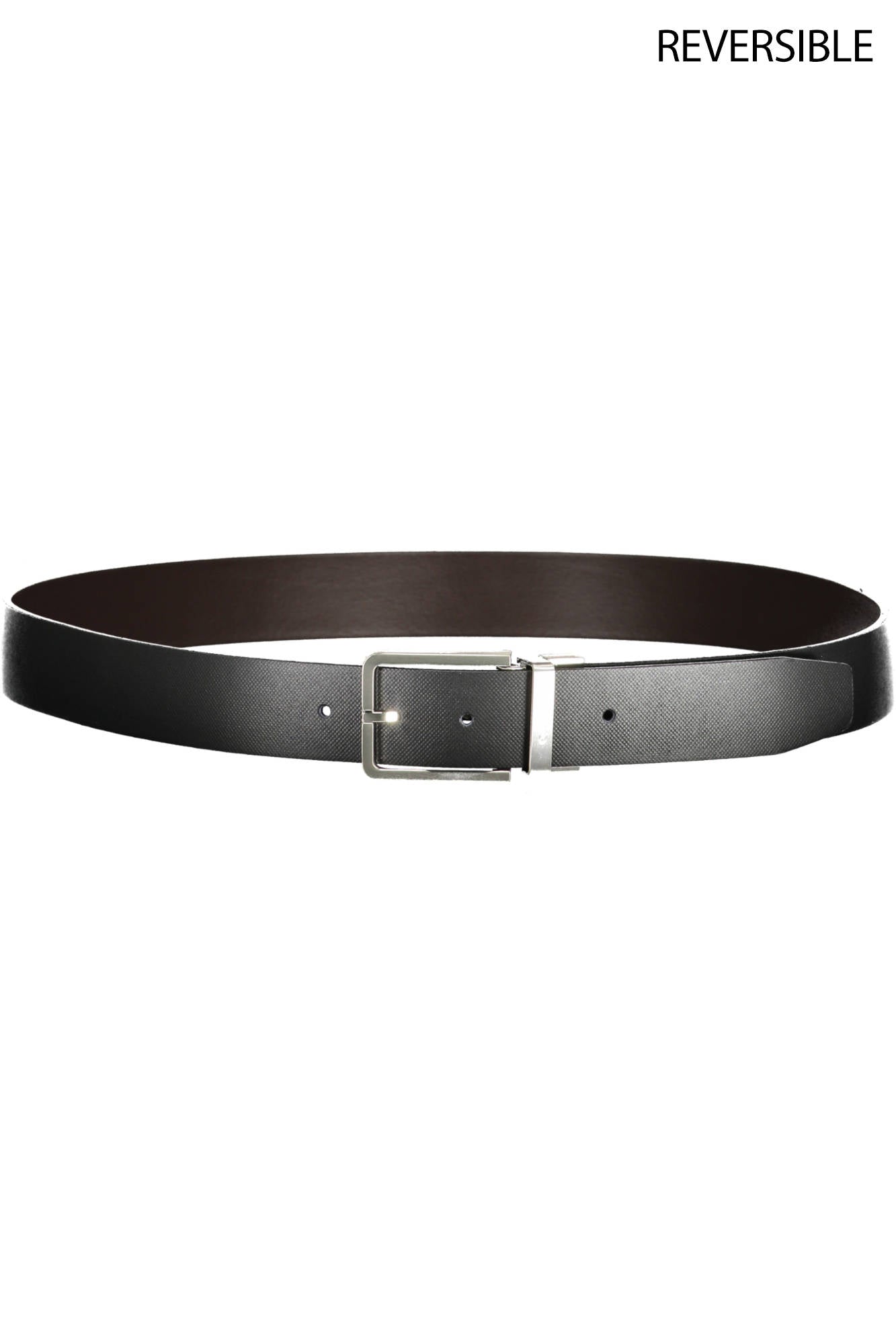 Brown men's leather belt