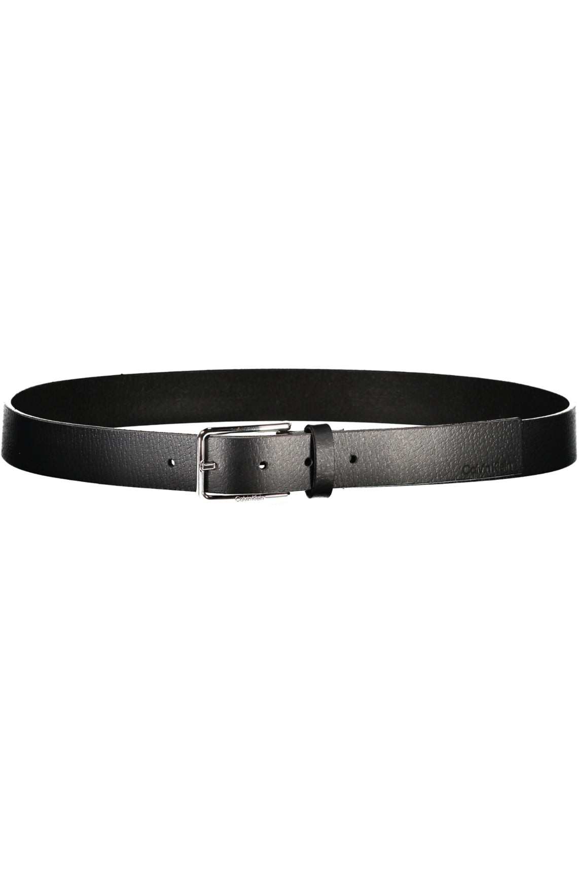 Men's black leather belt