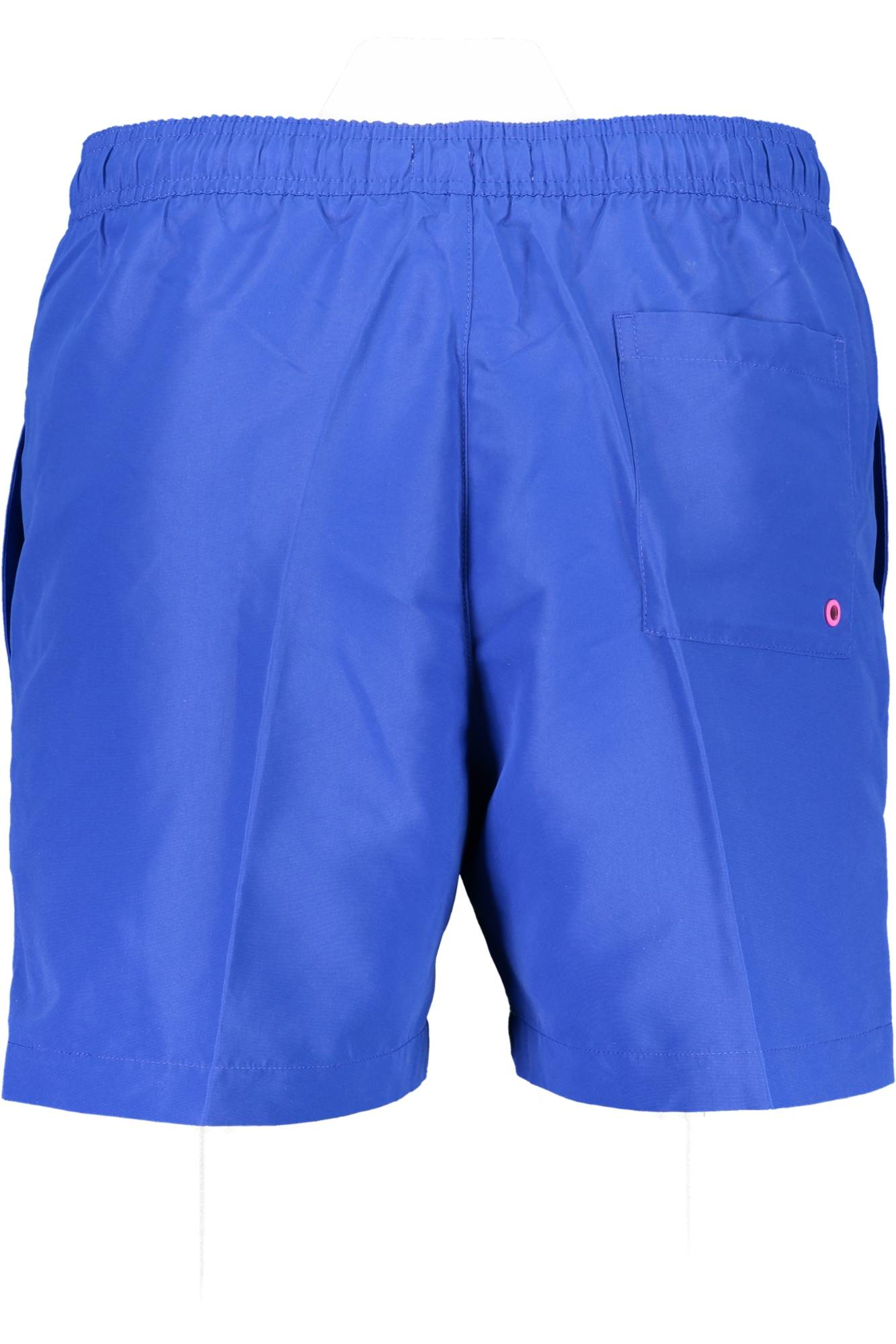 Swimsuit part under man blue