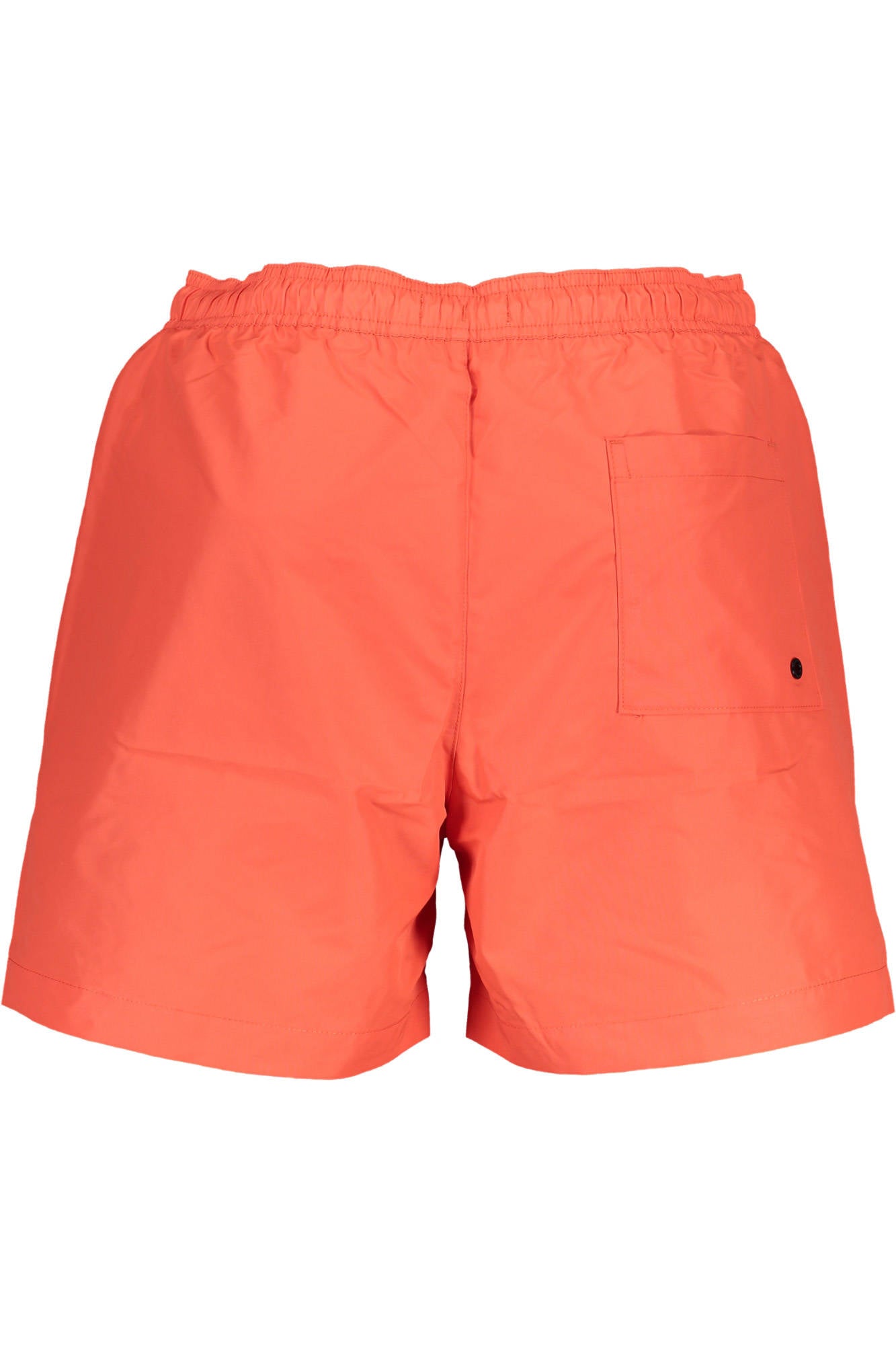 Swimsuit part under man red