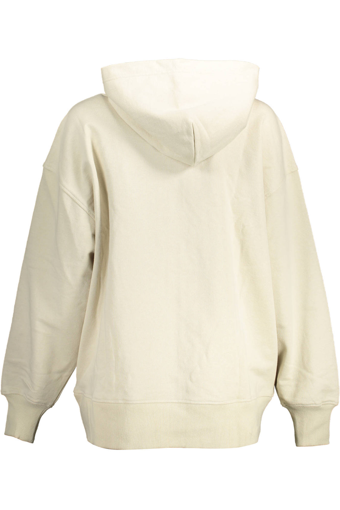 Sweatshirt with zip woman beige