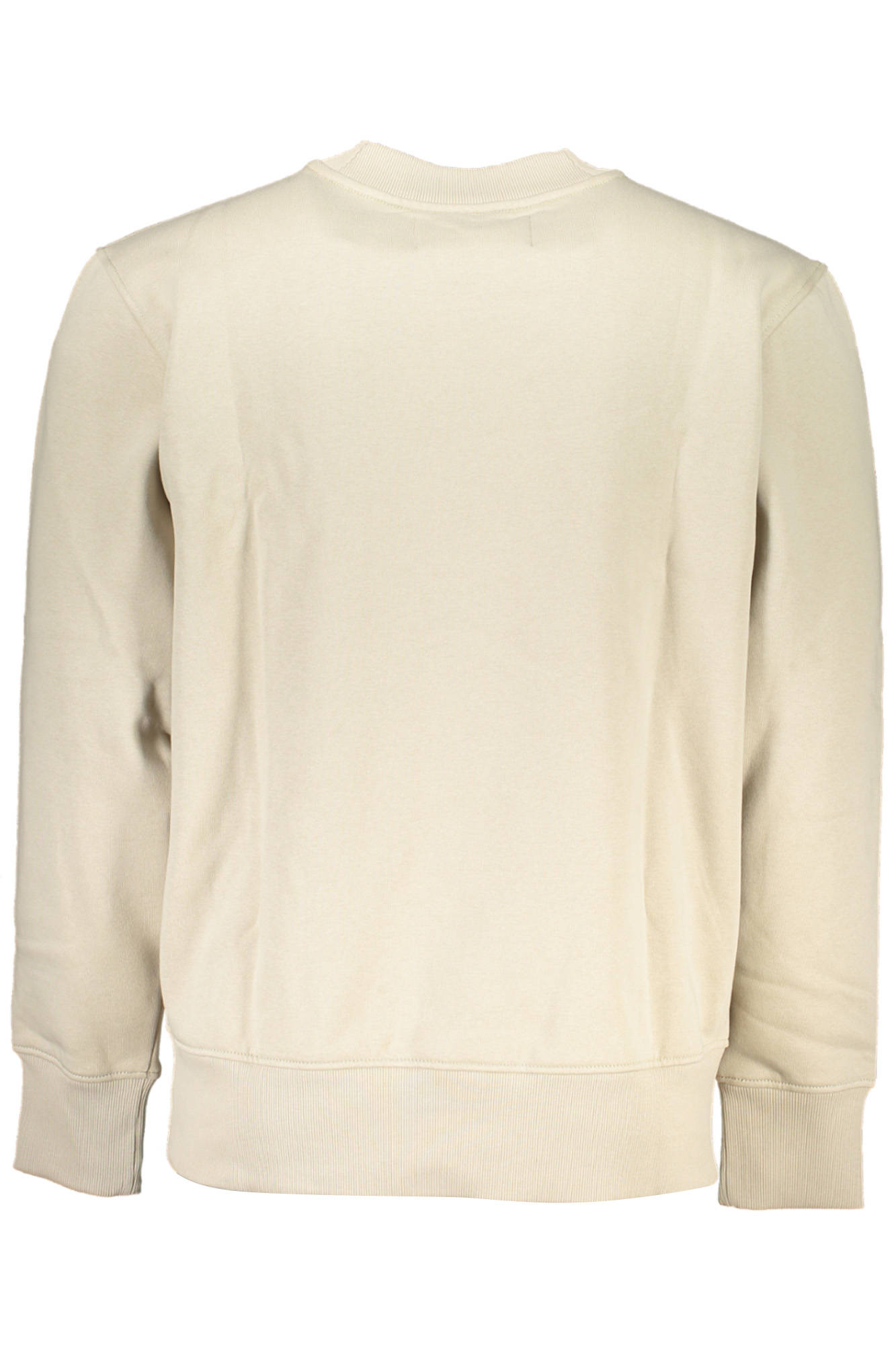 Men's beige zipless sweatshirt