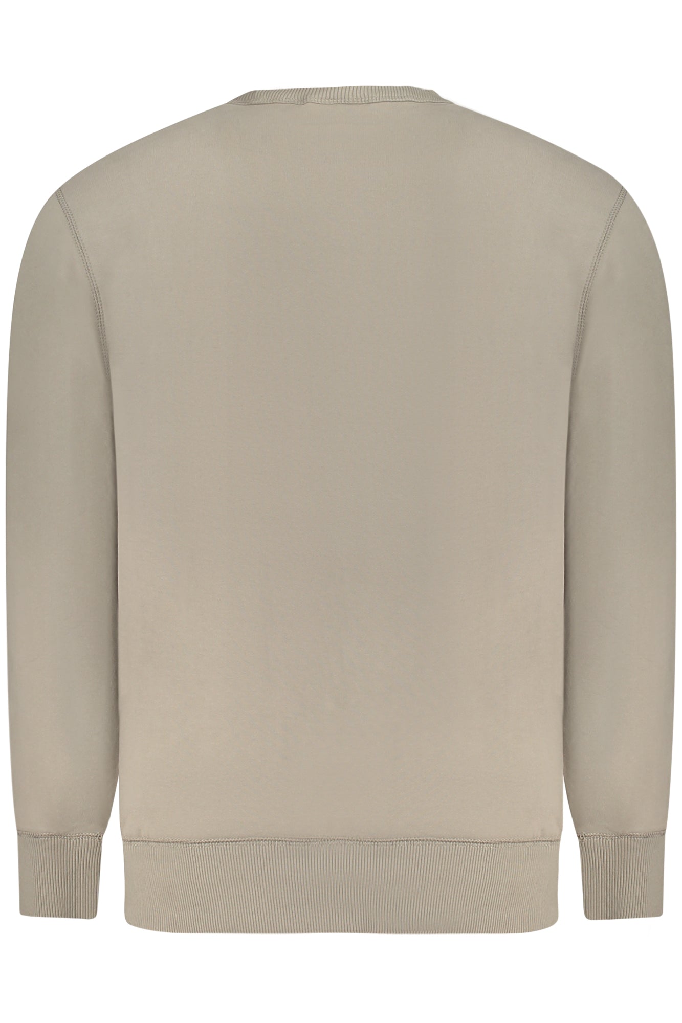 Felpa senza zip uomo beige