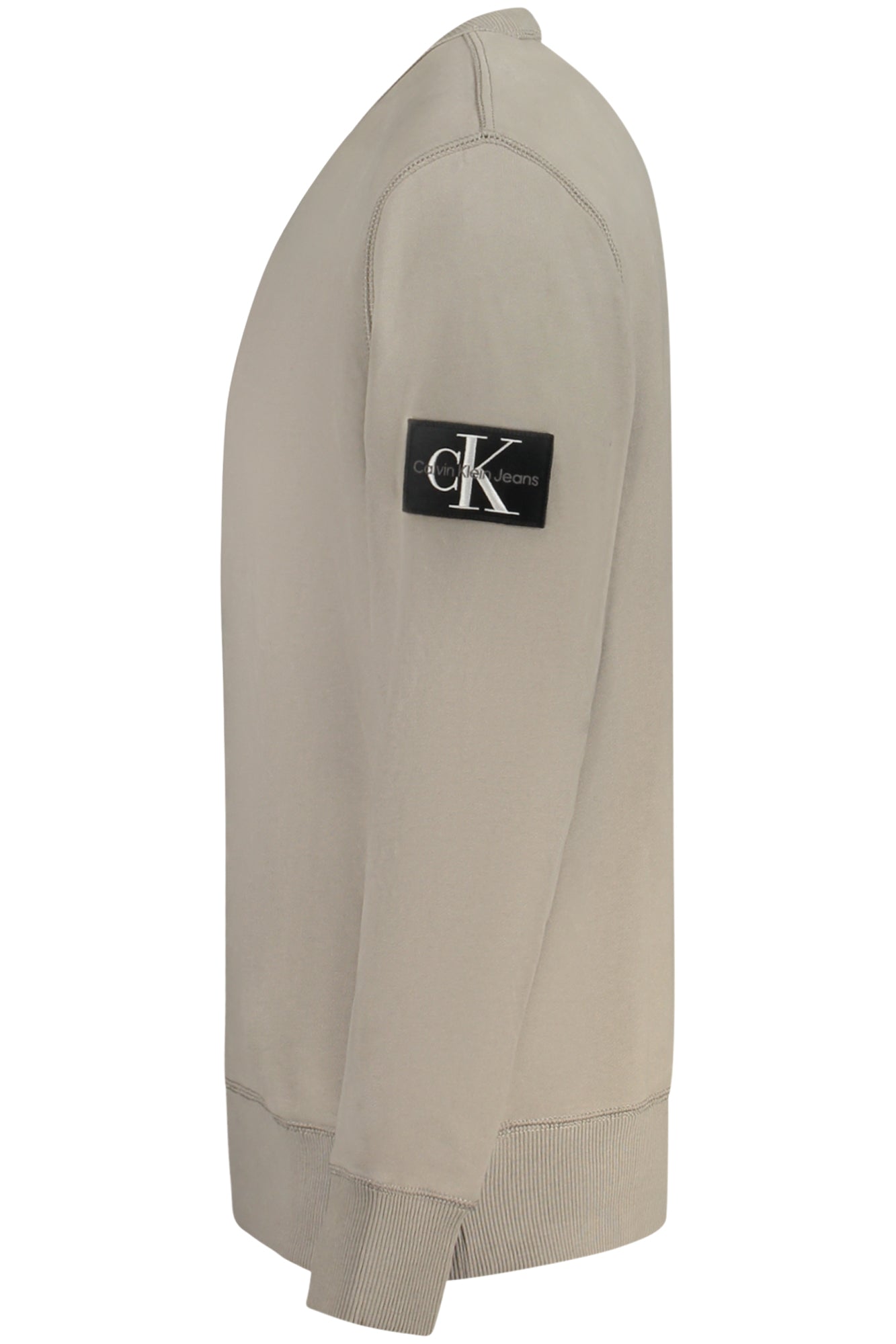 Felpa senza zip uomo beige