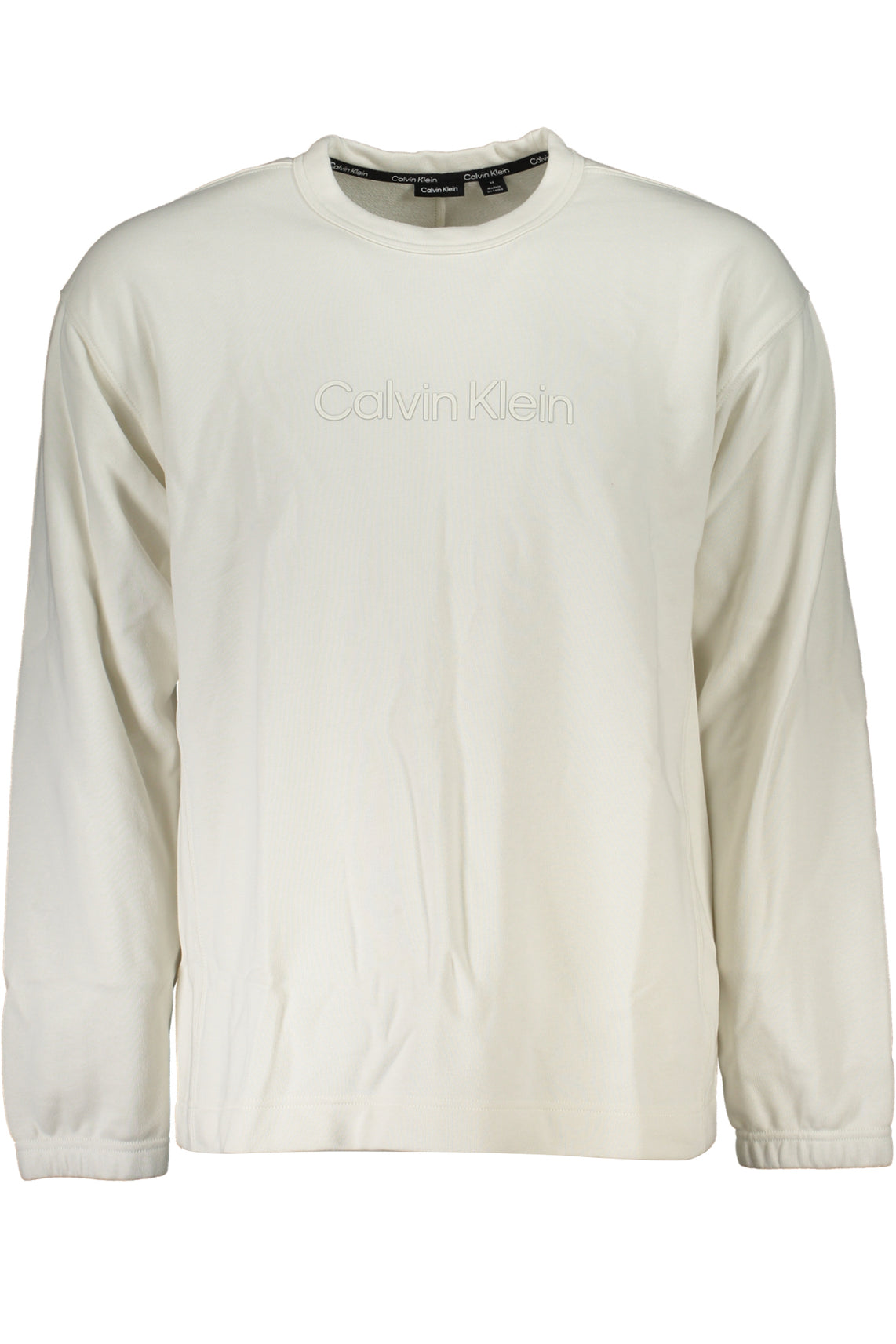 CALVIN KLEIN CALVIN KLEIN MEN'S BROWN ZIPLESS SWEATSHIRT - White