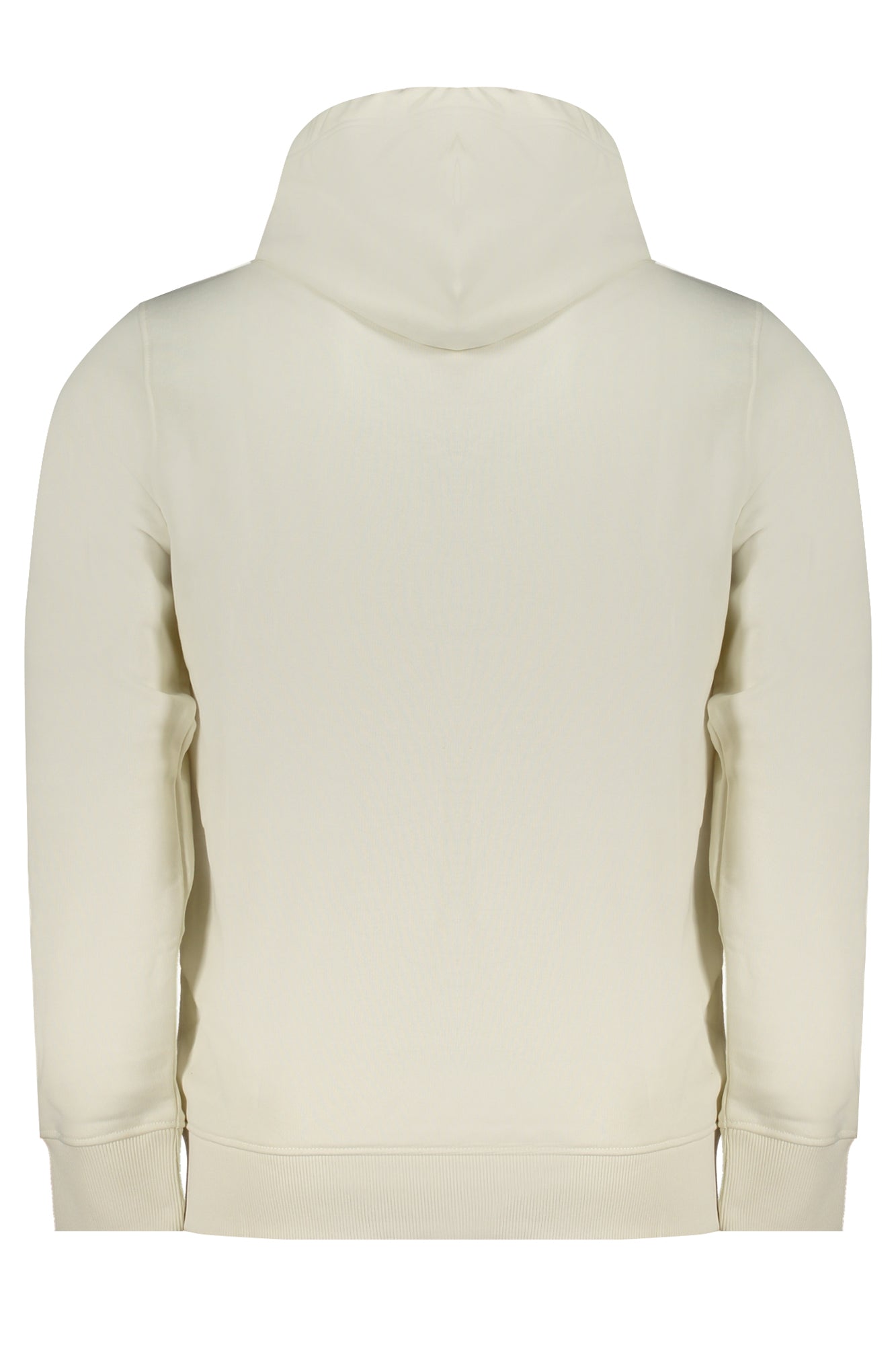 Men's white zipless sweatshirt