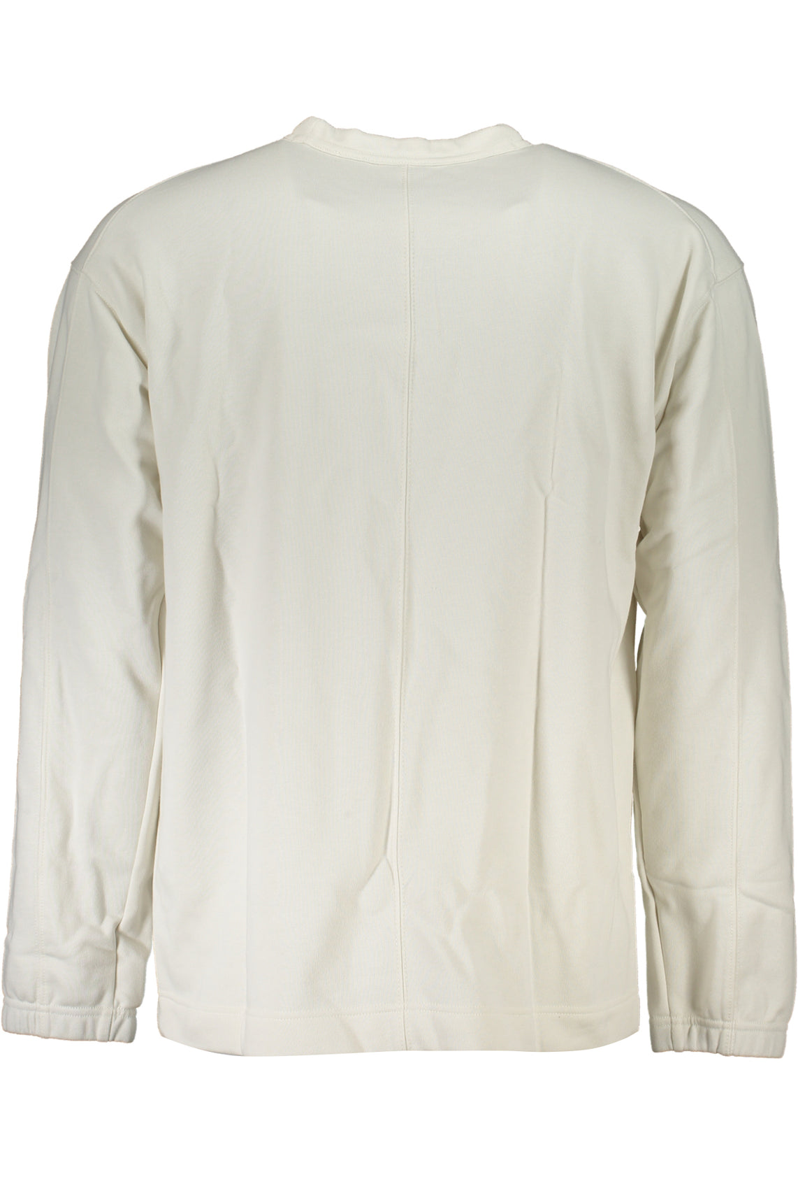 Men's white zipless sweatshirt