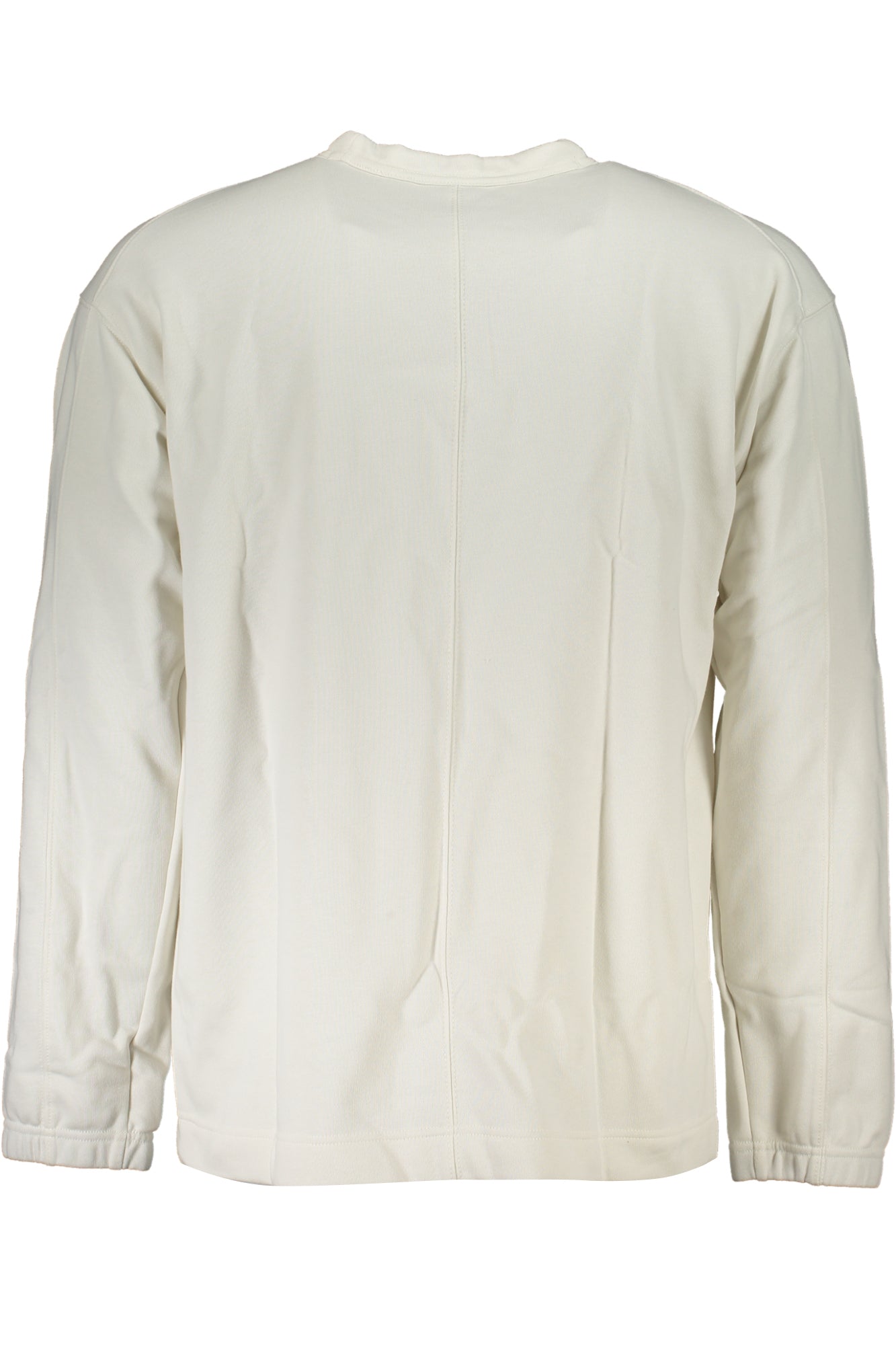 Men's white zipless sweatshirt