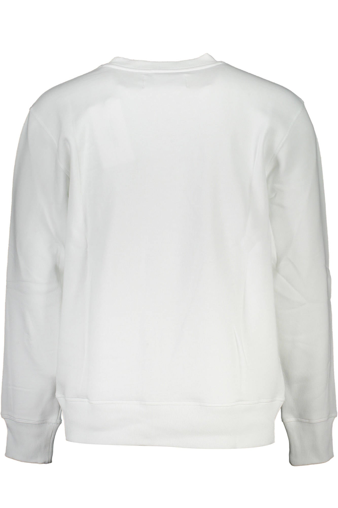 Men's white zipless sweatshirt