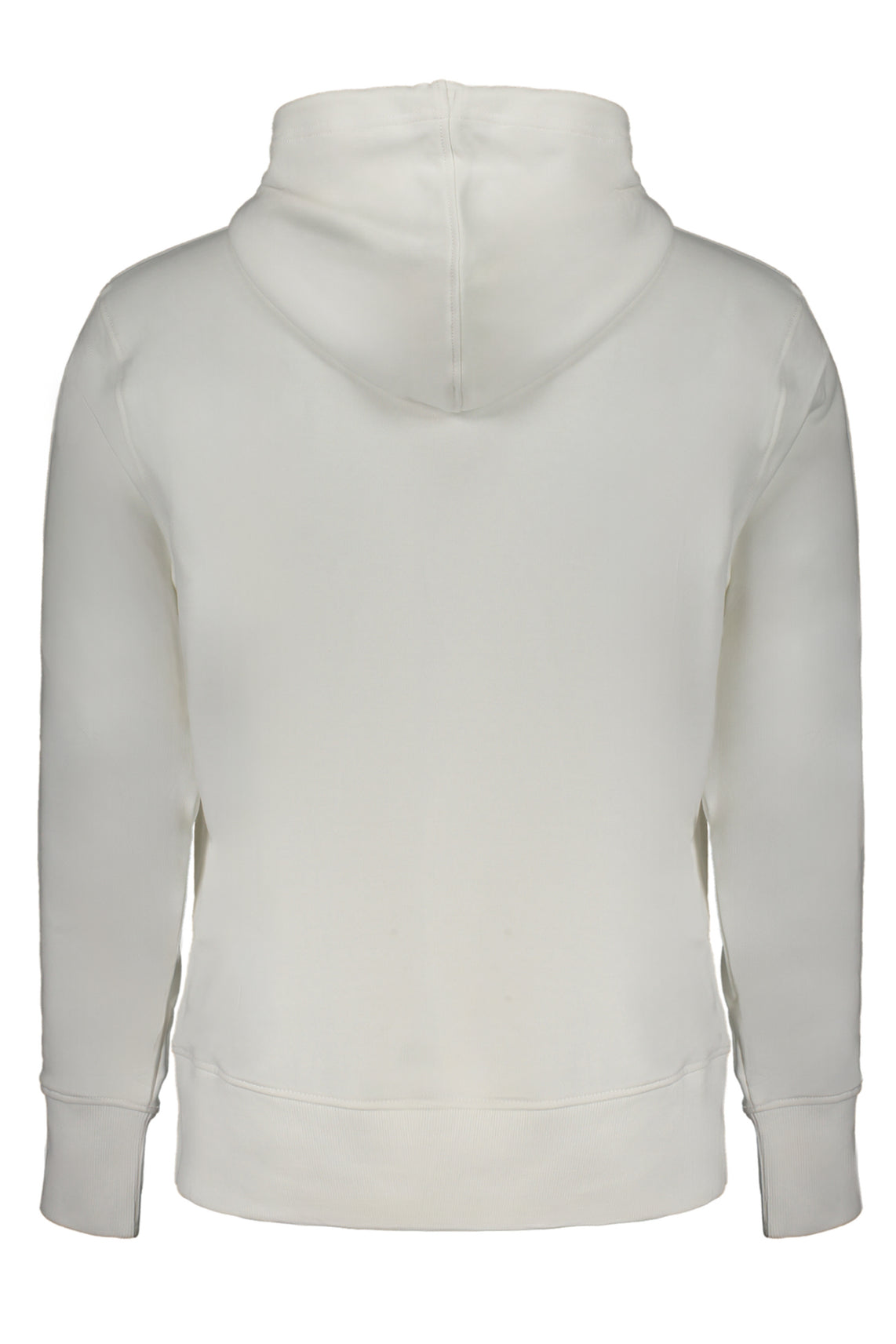 Men's white zipless sweatshirt