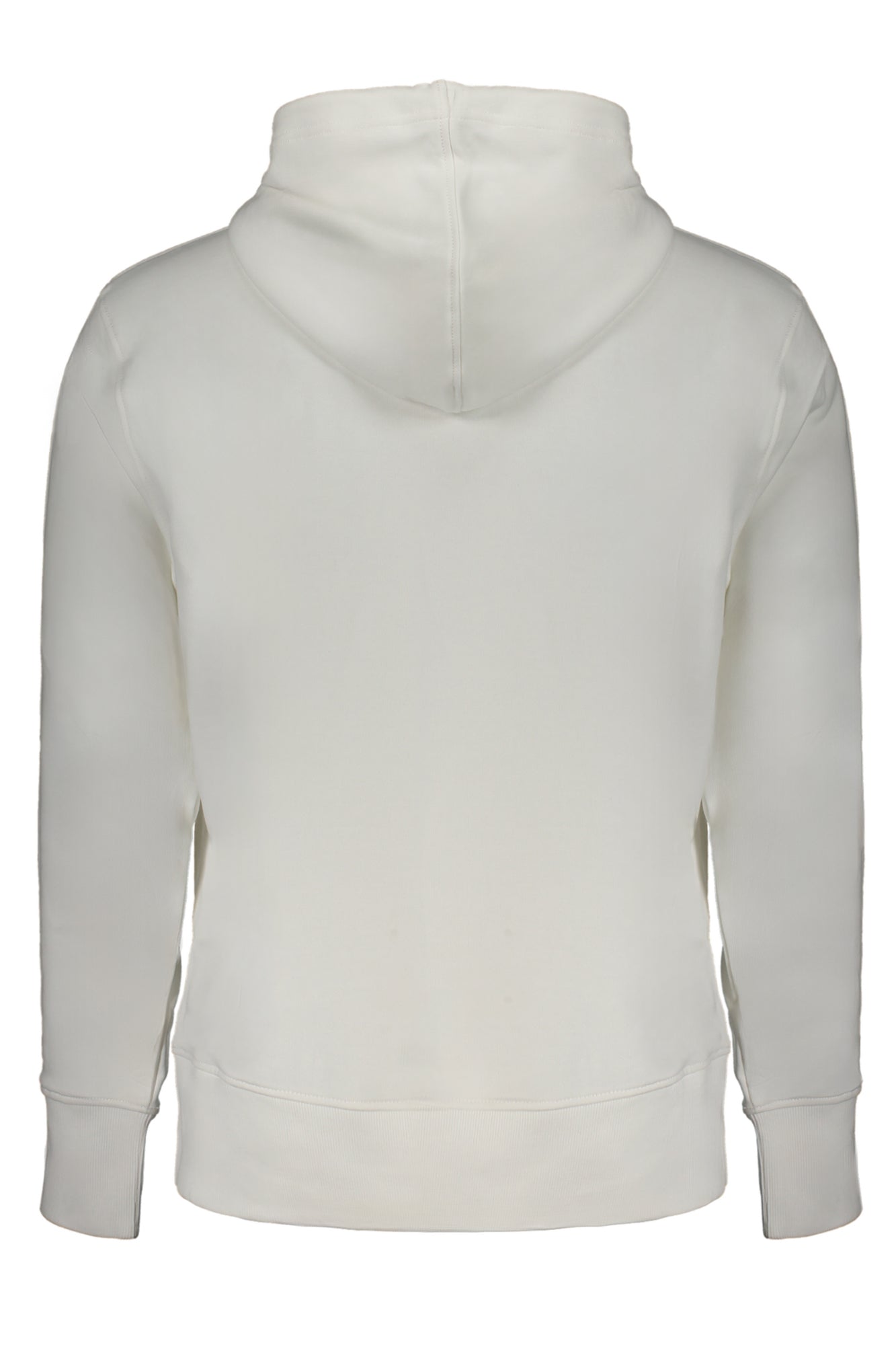 Men's white zipless sweatshirt