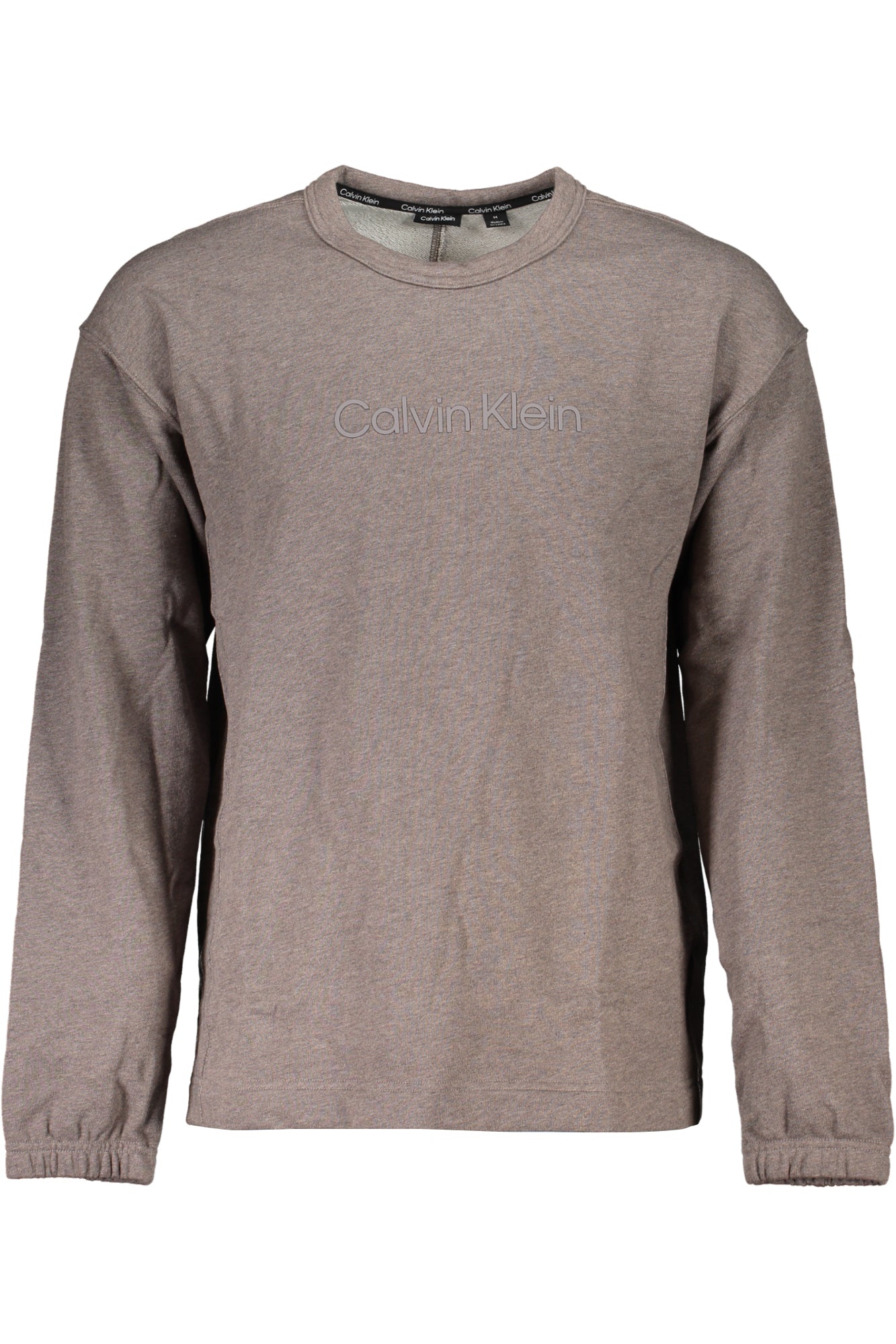 CALVIN KLEIN CALVIN KLEIN MEN'S BROWN ZIPLESS SWEATSHIRT - Marrone