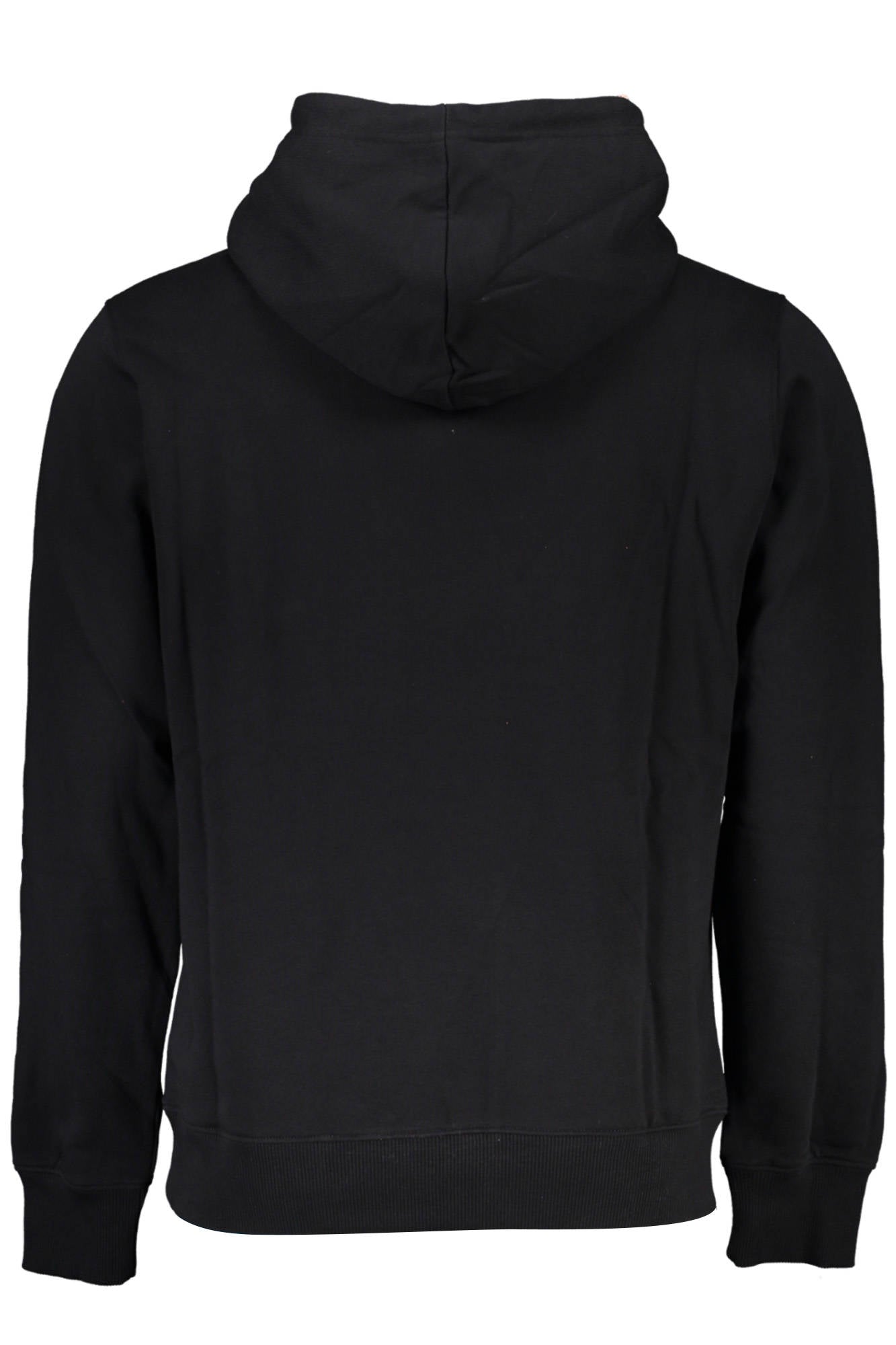 Men's black zipless sweatshirt