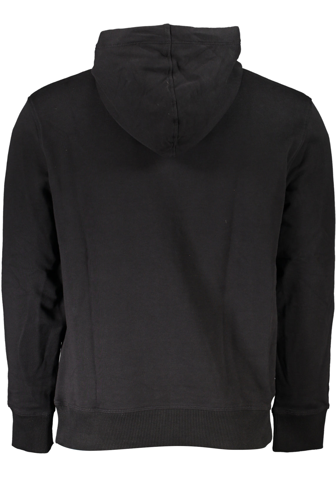 Men's black zipless sweatshirt