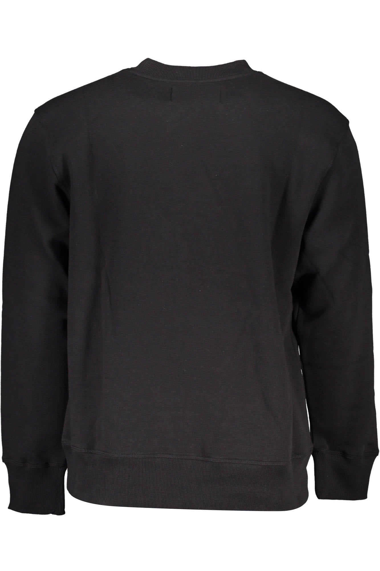 Men's black zipless sweatshirt