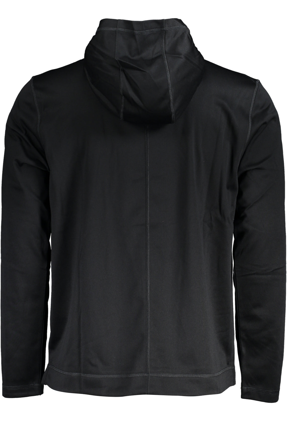 Men's black zipless sweatshirt