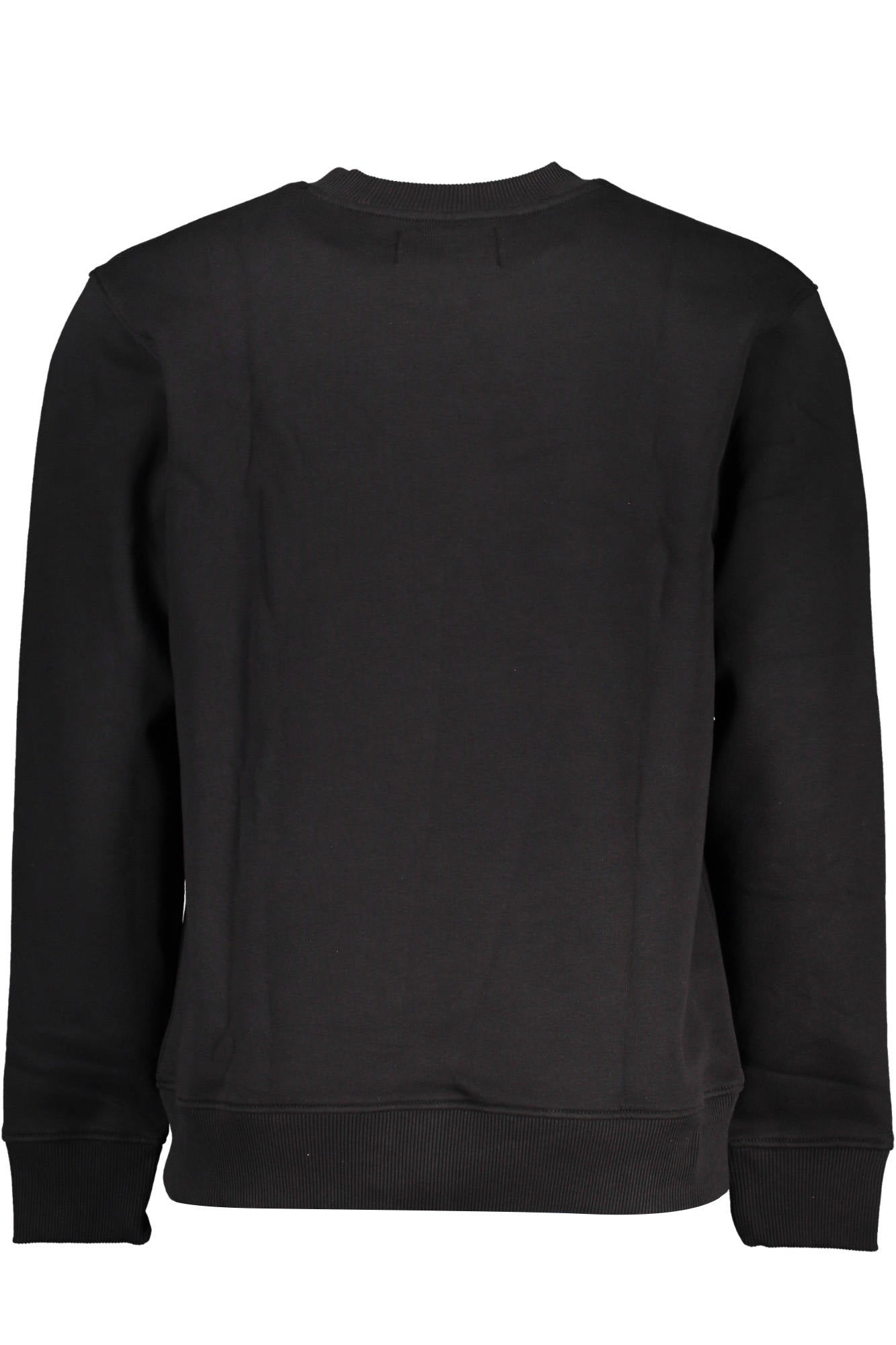Men's black zipless sweatshirt