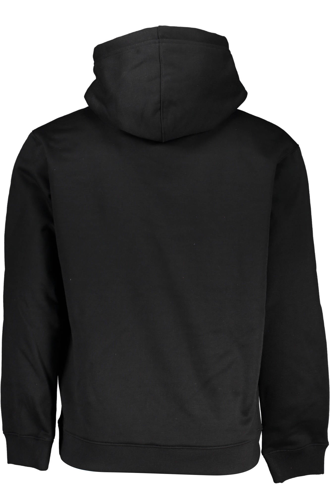 Men's black zipless sweatshirt