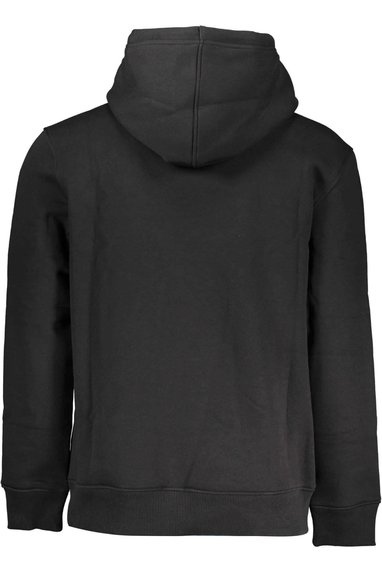 Men's black zipless sweatshirt