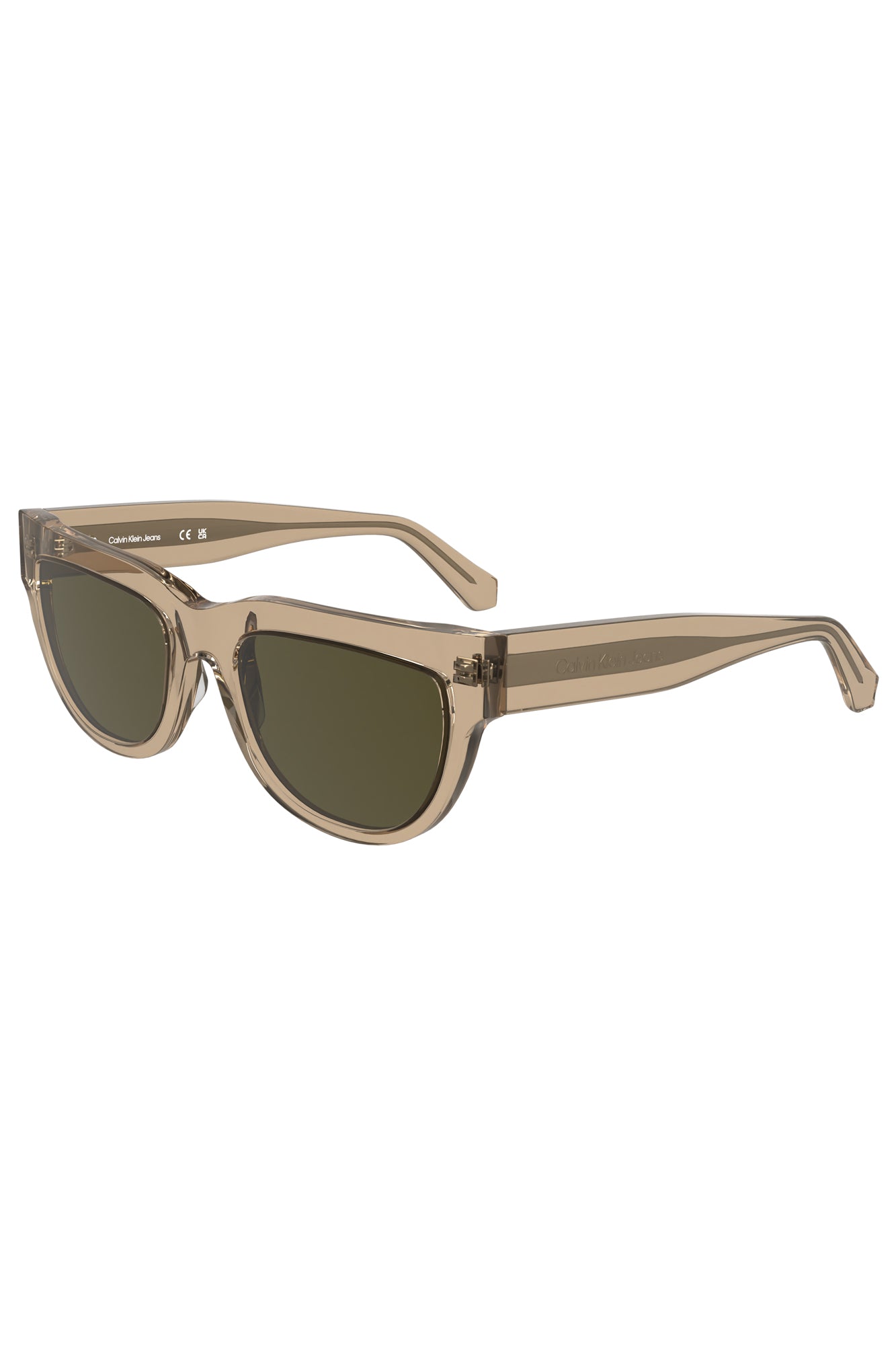 CALVIN KLEIN CALVIN KLEIN WOMEN'S SUNGLASSES BROWN - Marrone