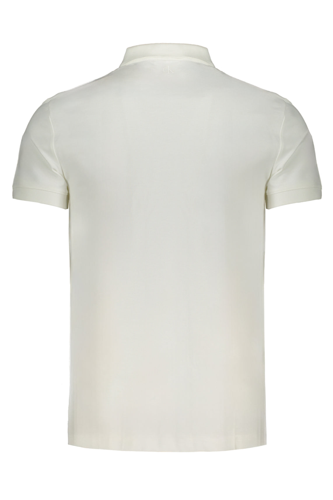 Men's white short sleeve polo shirt