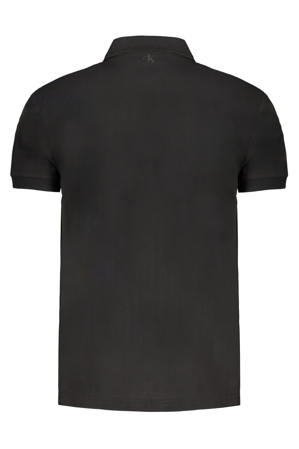 Men's black short sleeved polo shirt