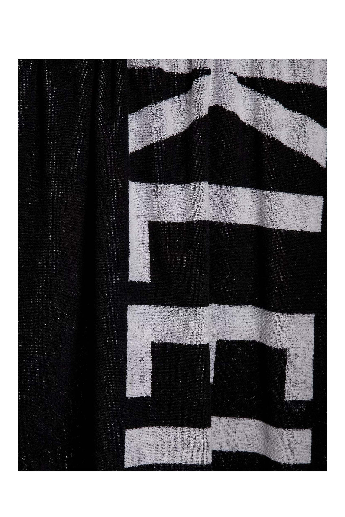 Men's beach towel black