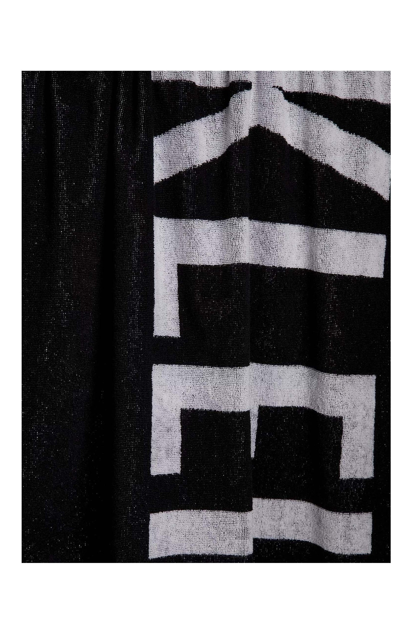 Men's beach towel black
