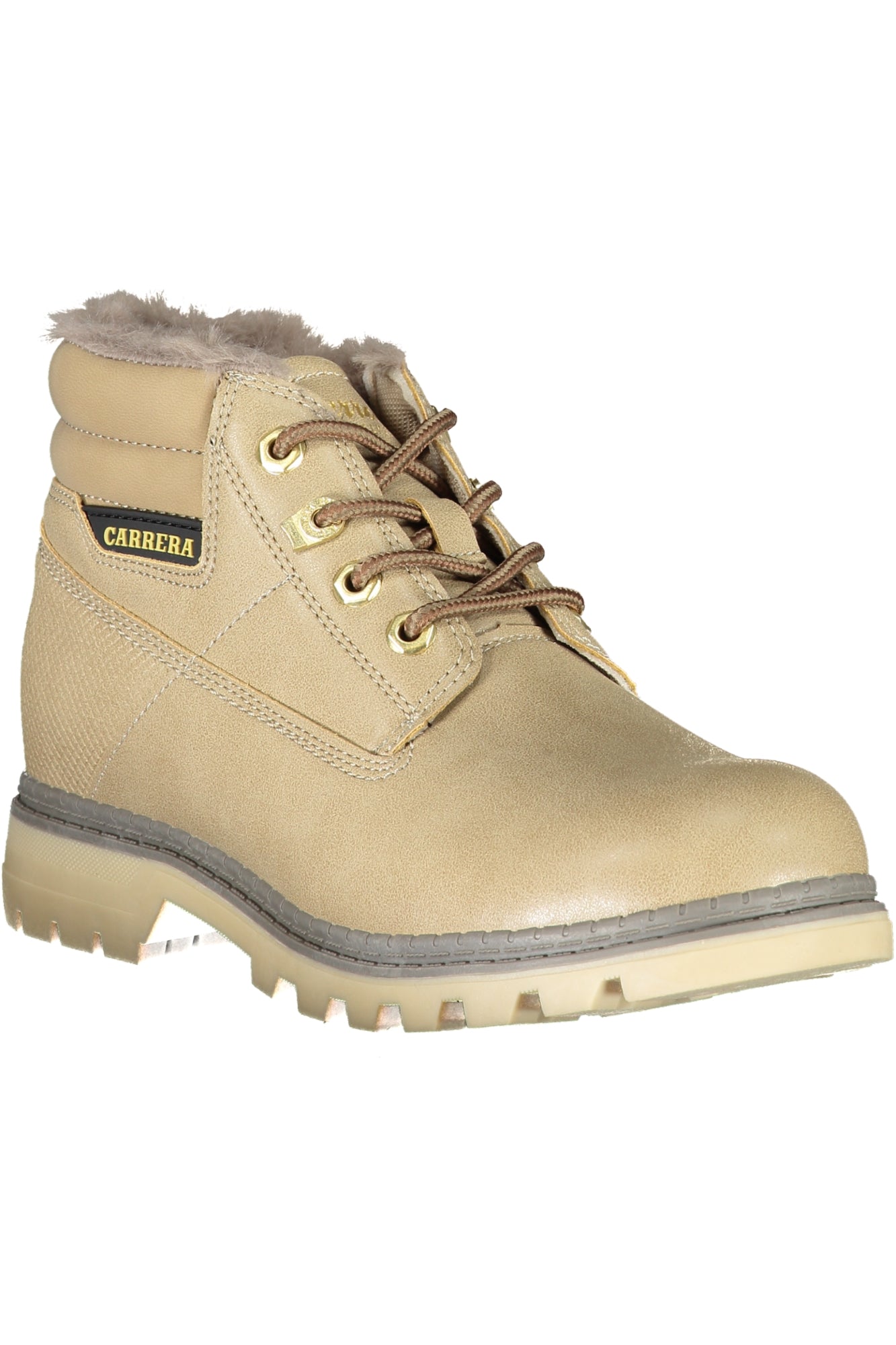 Beige women's footwear boot