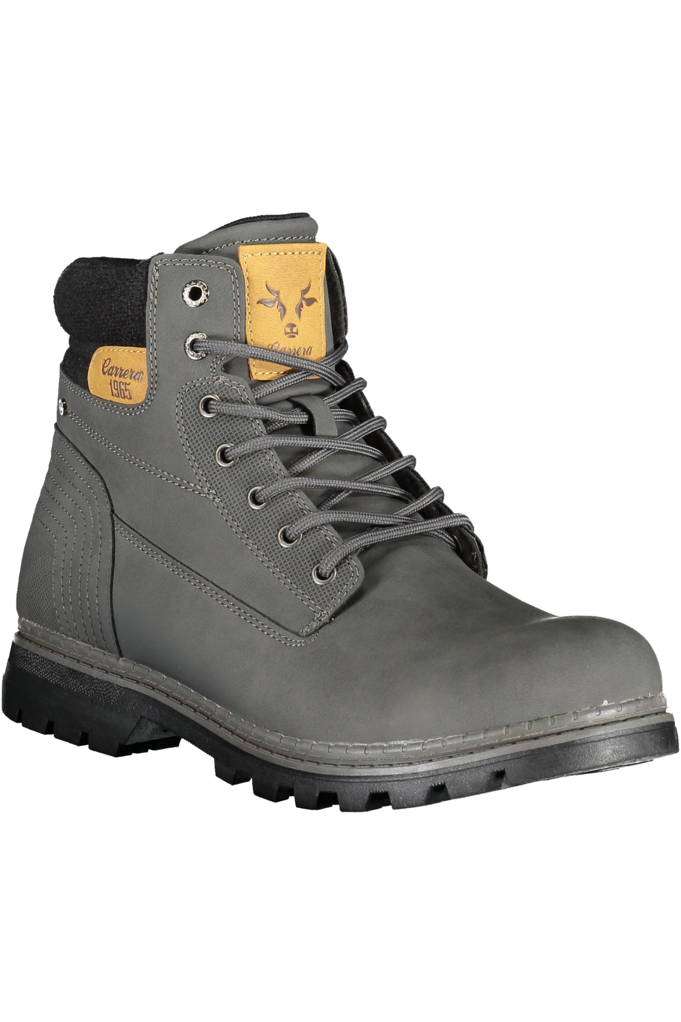 Gray men's boot footwear