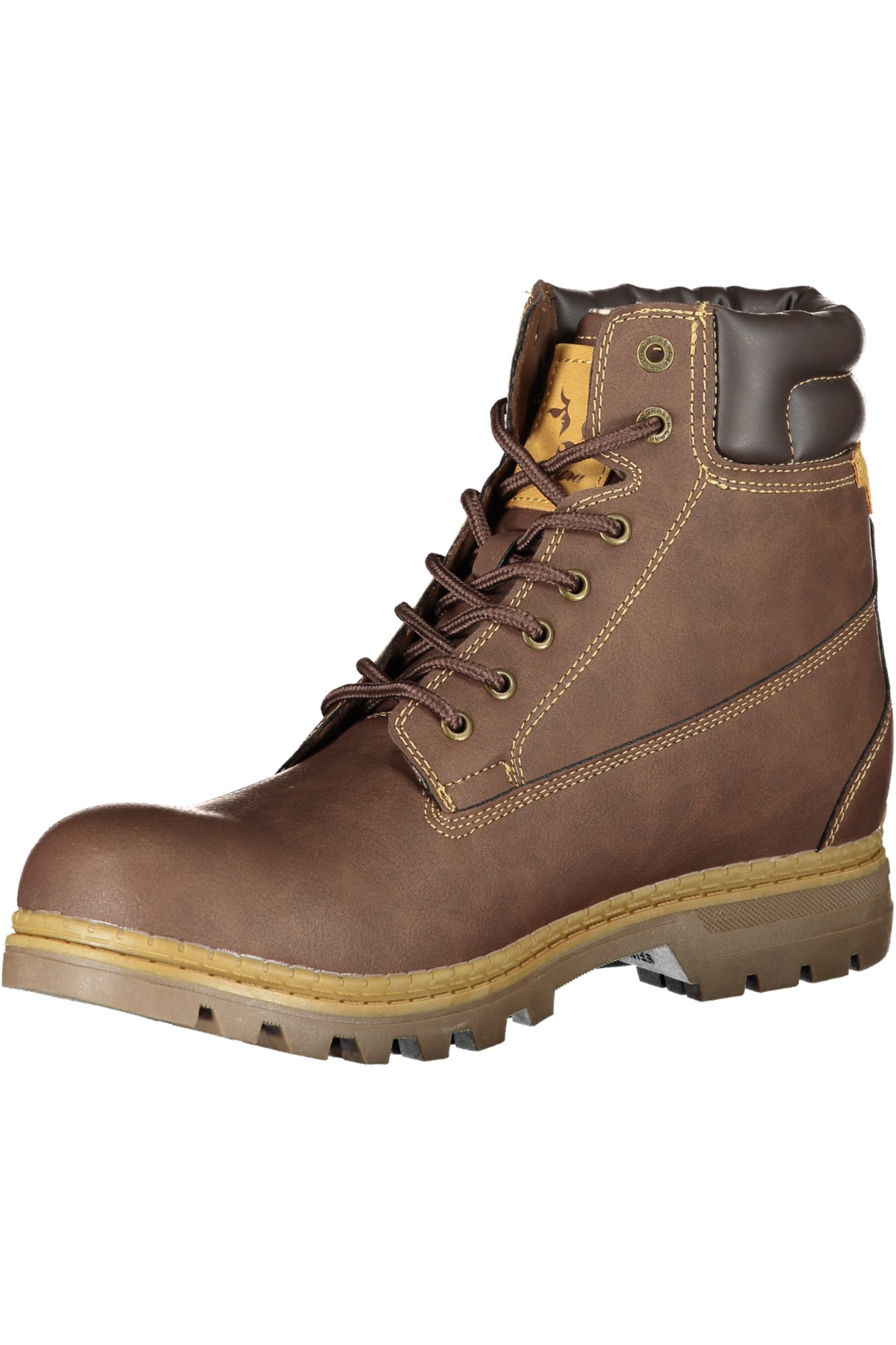 Brown men's boot footwear