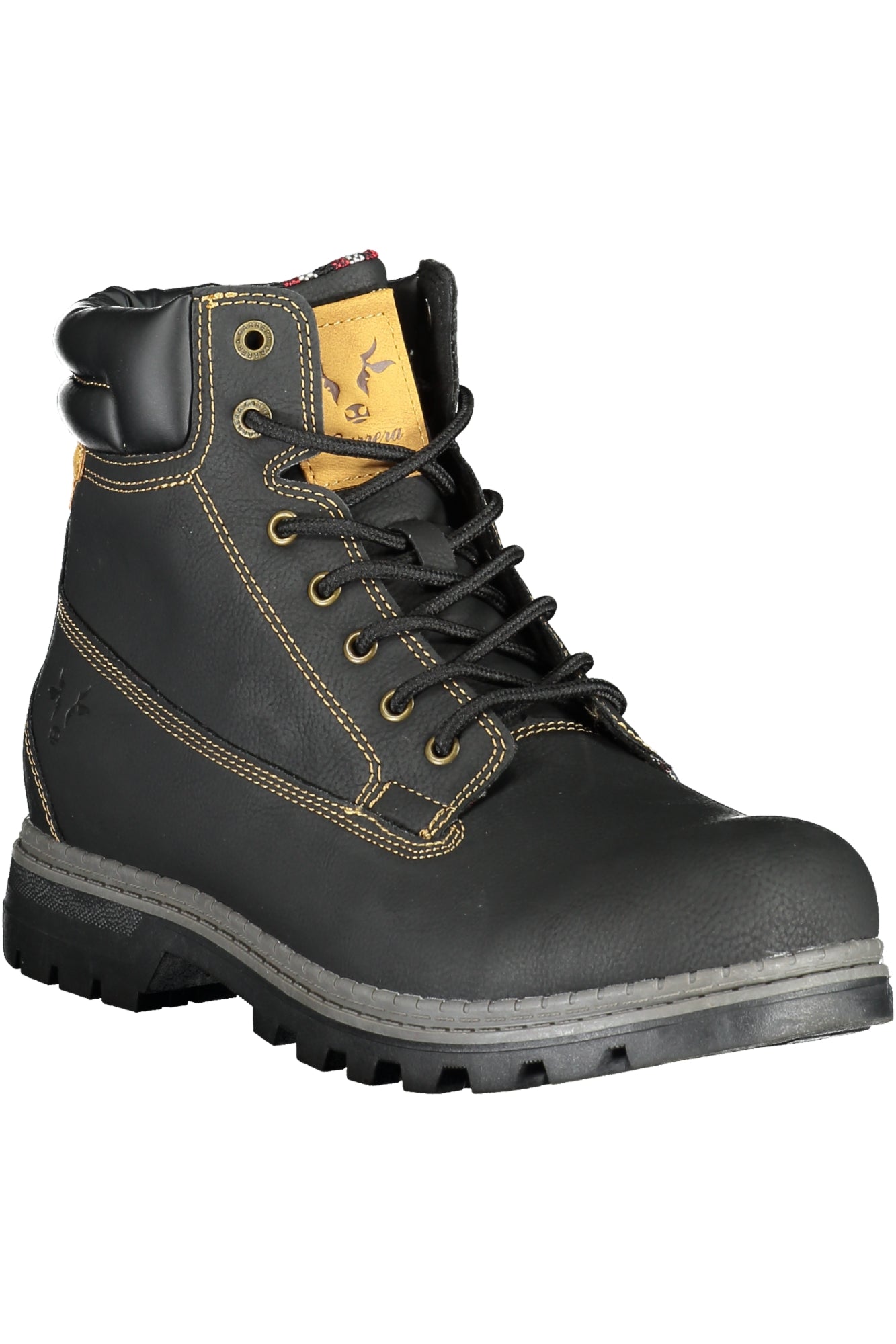 Black men's boot footwear